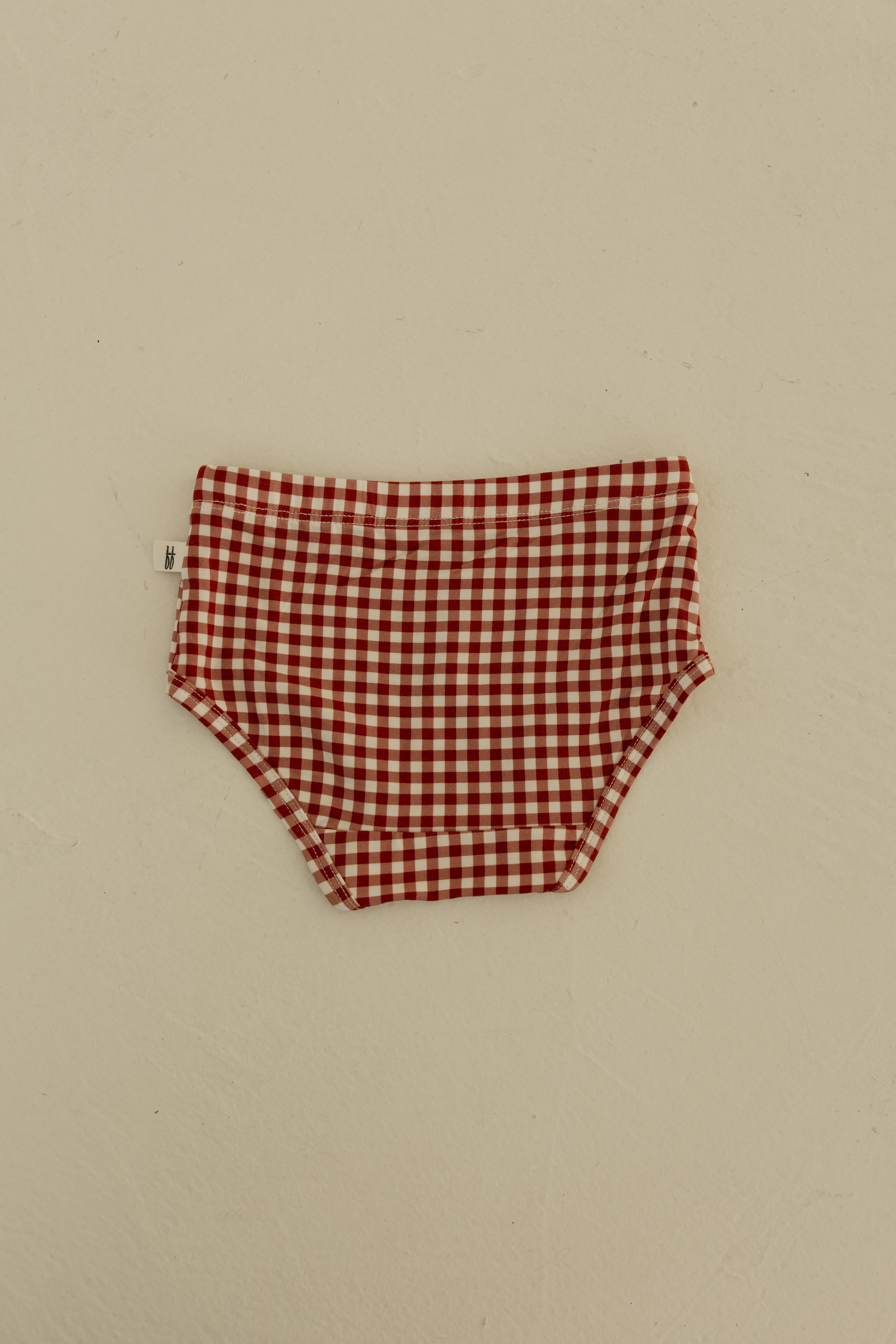 Girl's Bamboo Briefs (3 Pack) | Red Gingham, Candy Cane & Santa Checkerboard