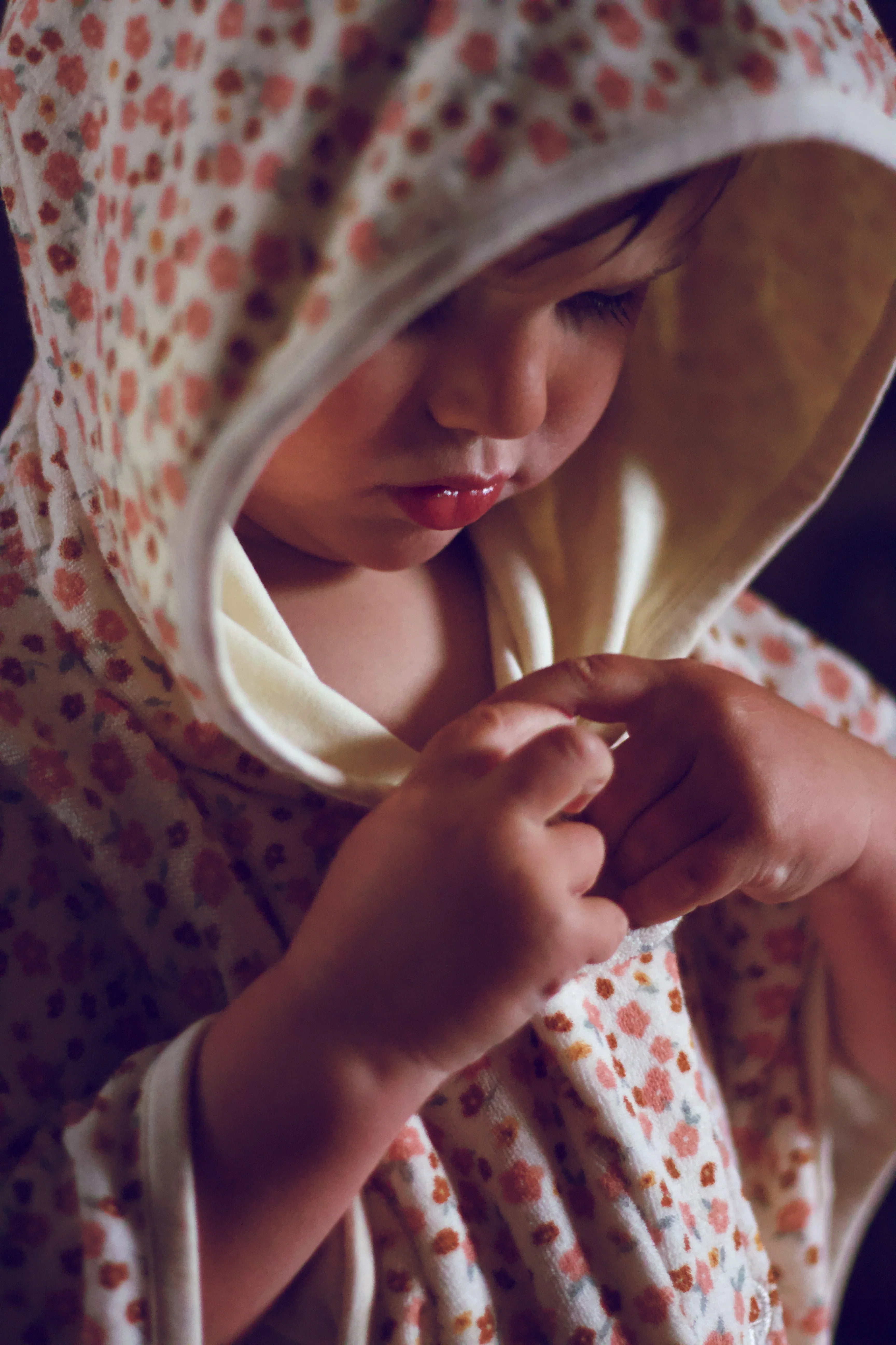 Bathing  Towel Poncho | Organic Cotton - Sunset Meadow