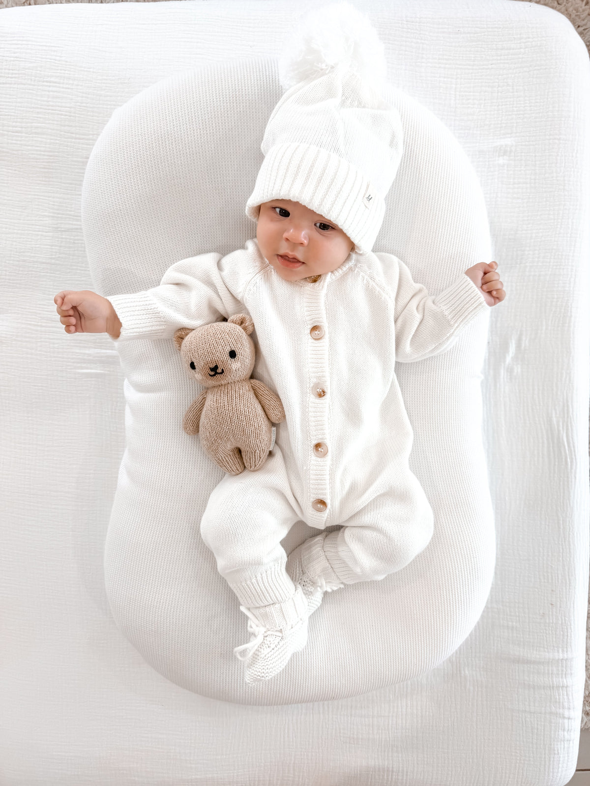 Essential Knit Jumpsuit - White