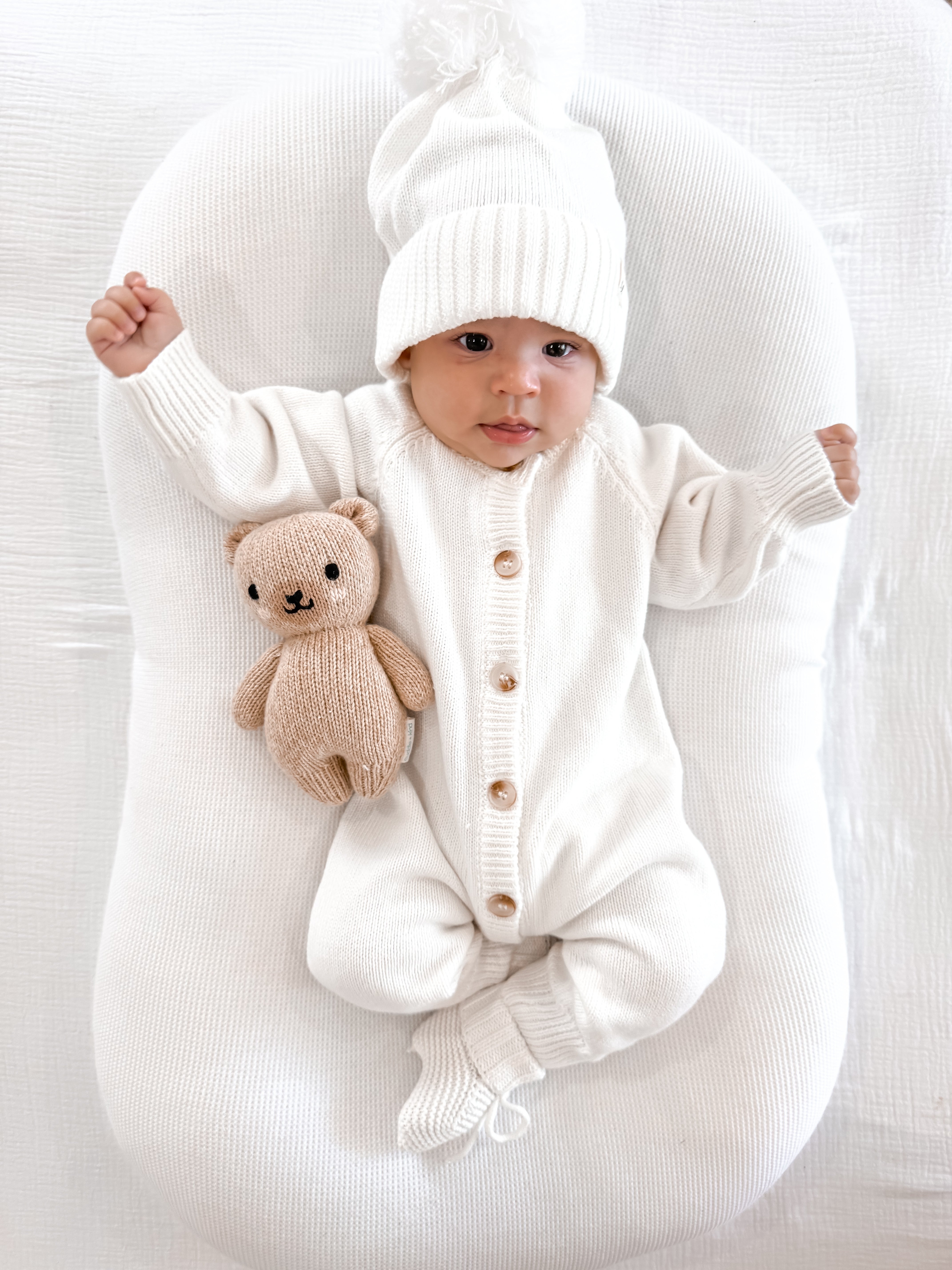 Essential Knit Jumpsuit - White
