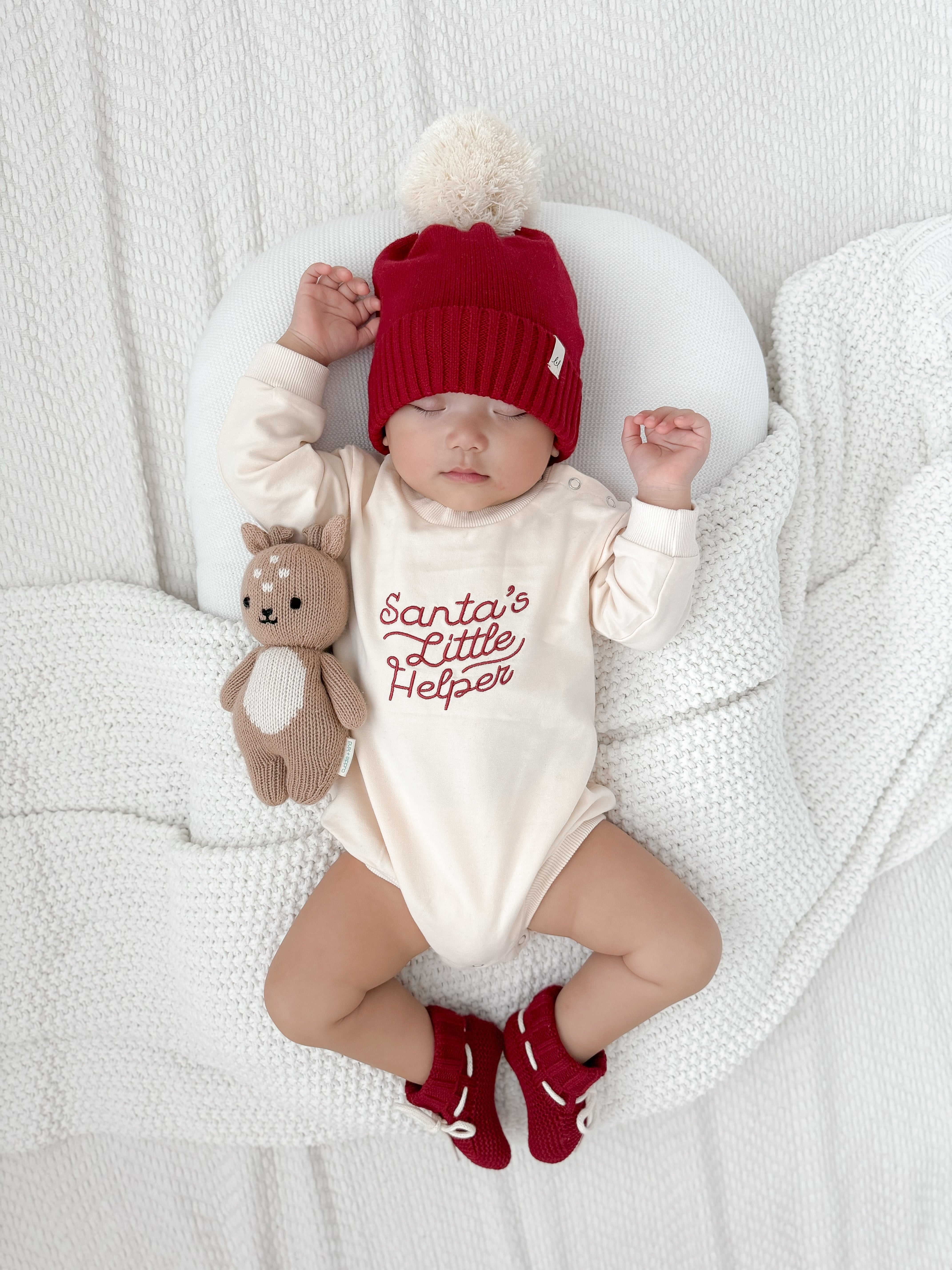 Luna + Luca Organic Booties - Holly  Luna + Luca   