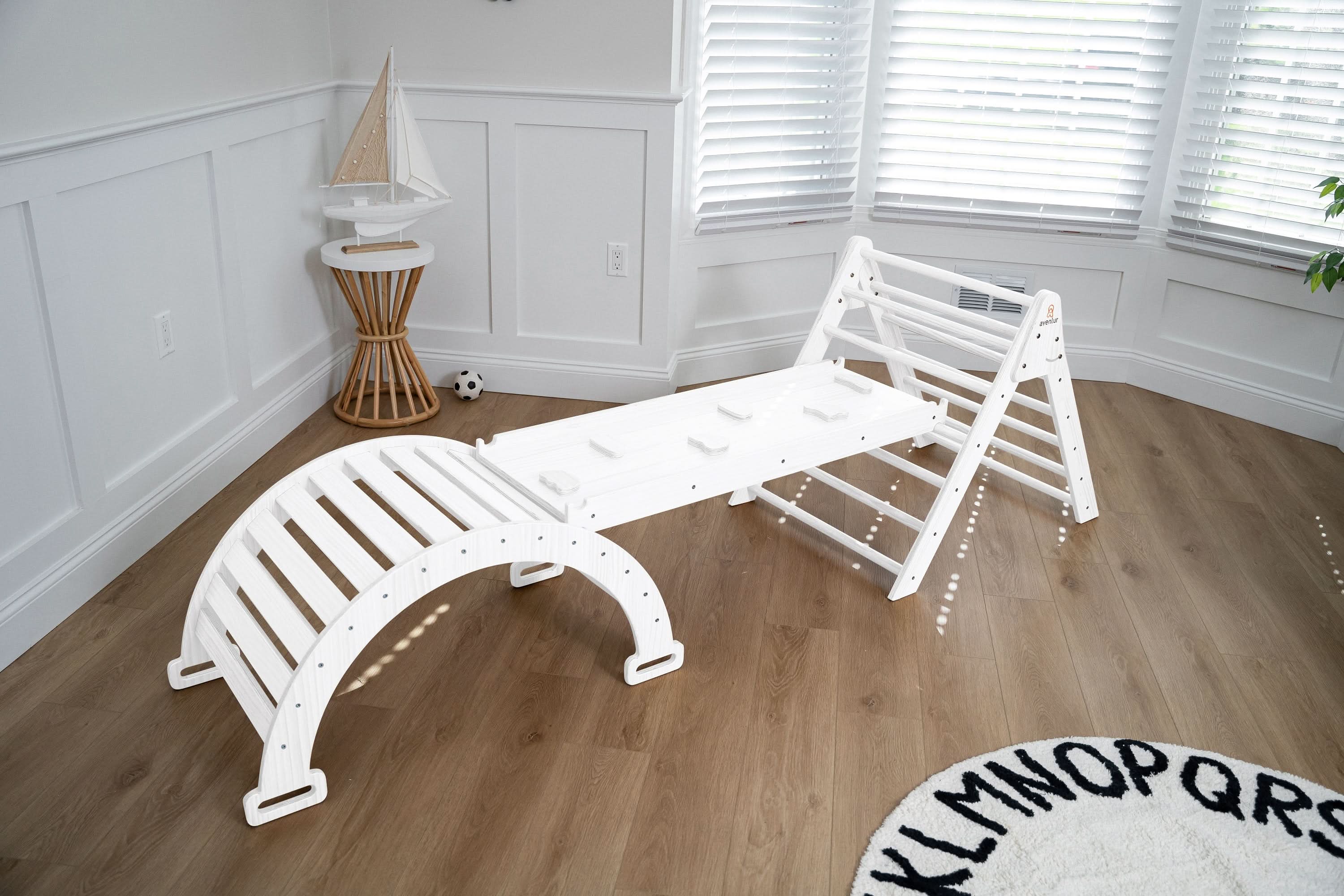 Hazel | Pikler Triangle, Slide & Rocker Set