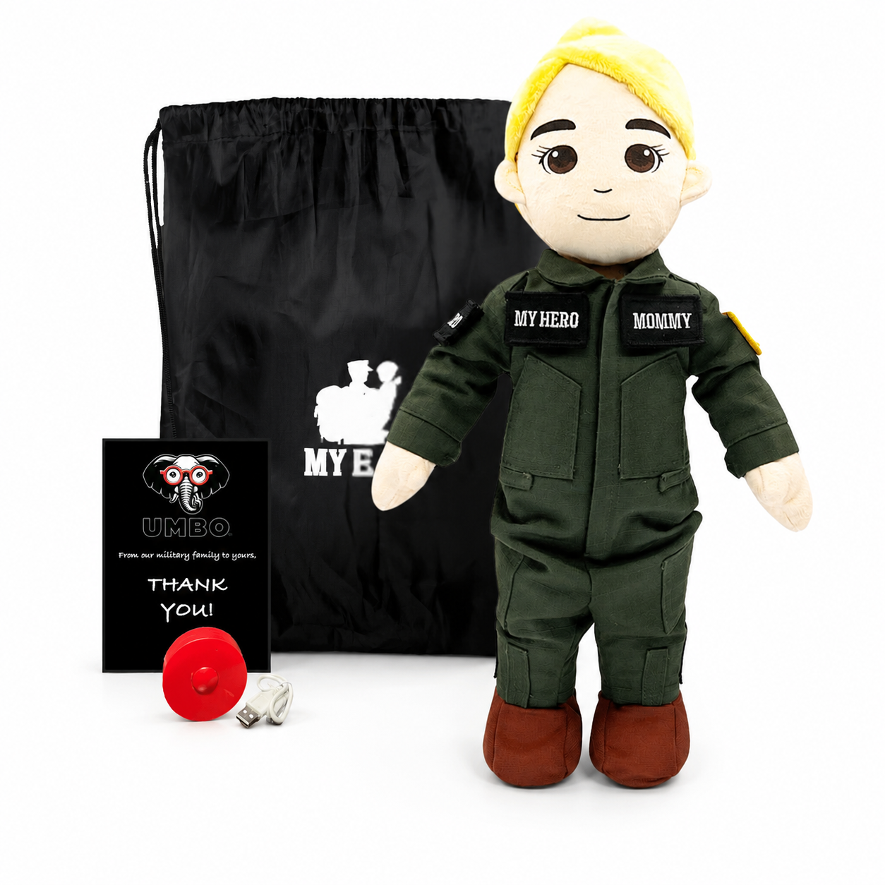 Pilot Daddy Doll | Military Doll in Flight Suit | Recordable