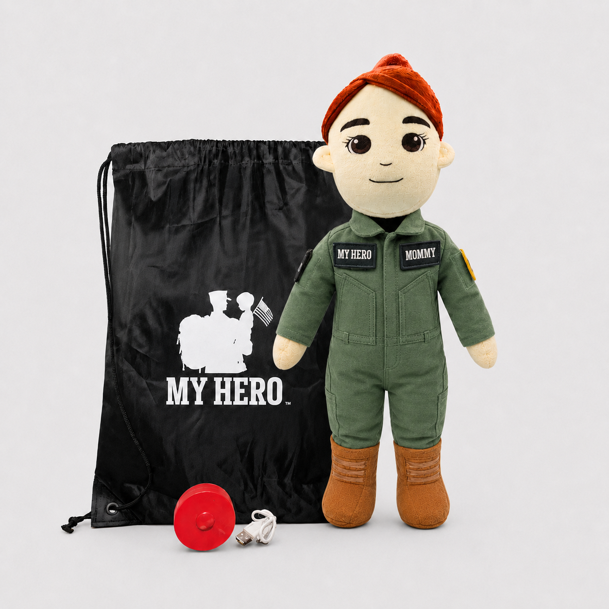 Pilot Daddy Doll | Military Doll in Flight Suit | Recordable
