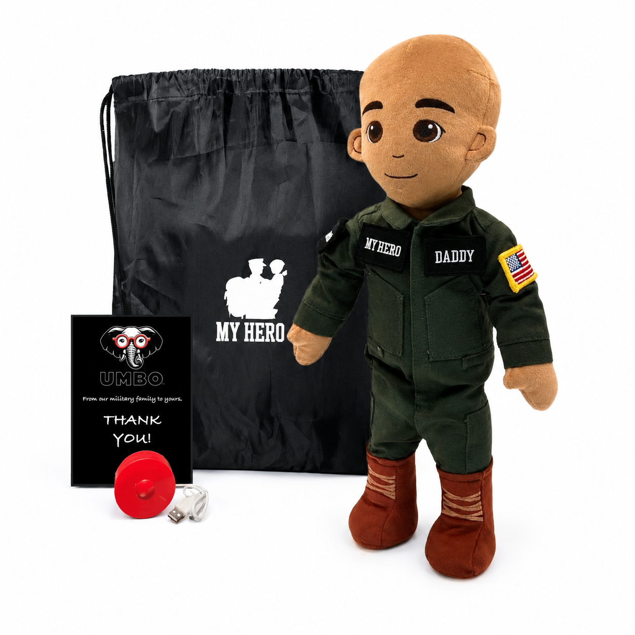 Pilot Daddy Doll | Military Doll in Flight Suit | Recordable