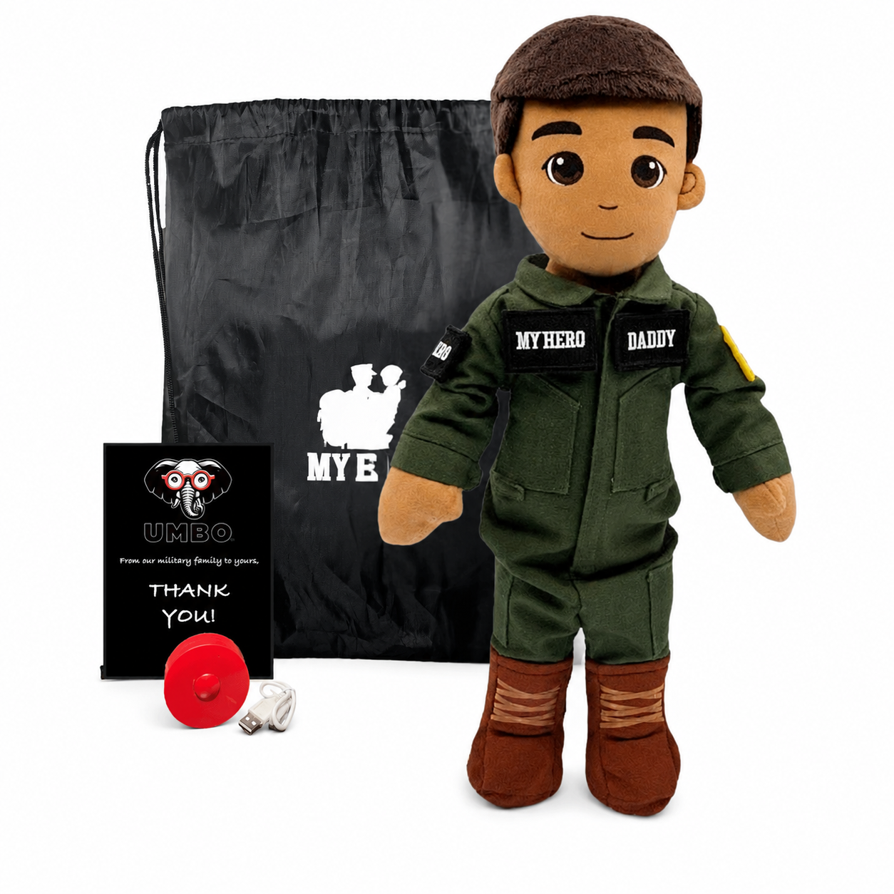 Pilot Daddy Doll | Military Doll in Flight Suit | Recordable