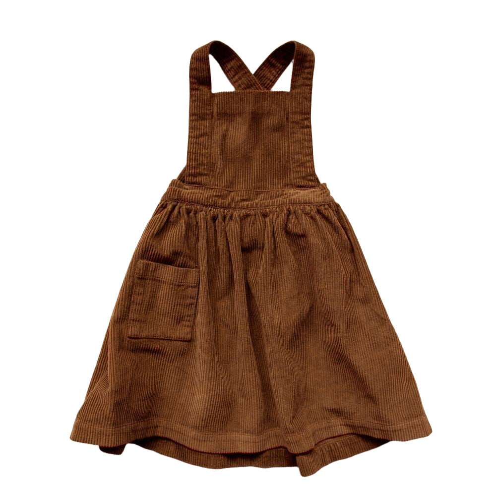 The Corduroy Pinafore - Rust