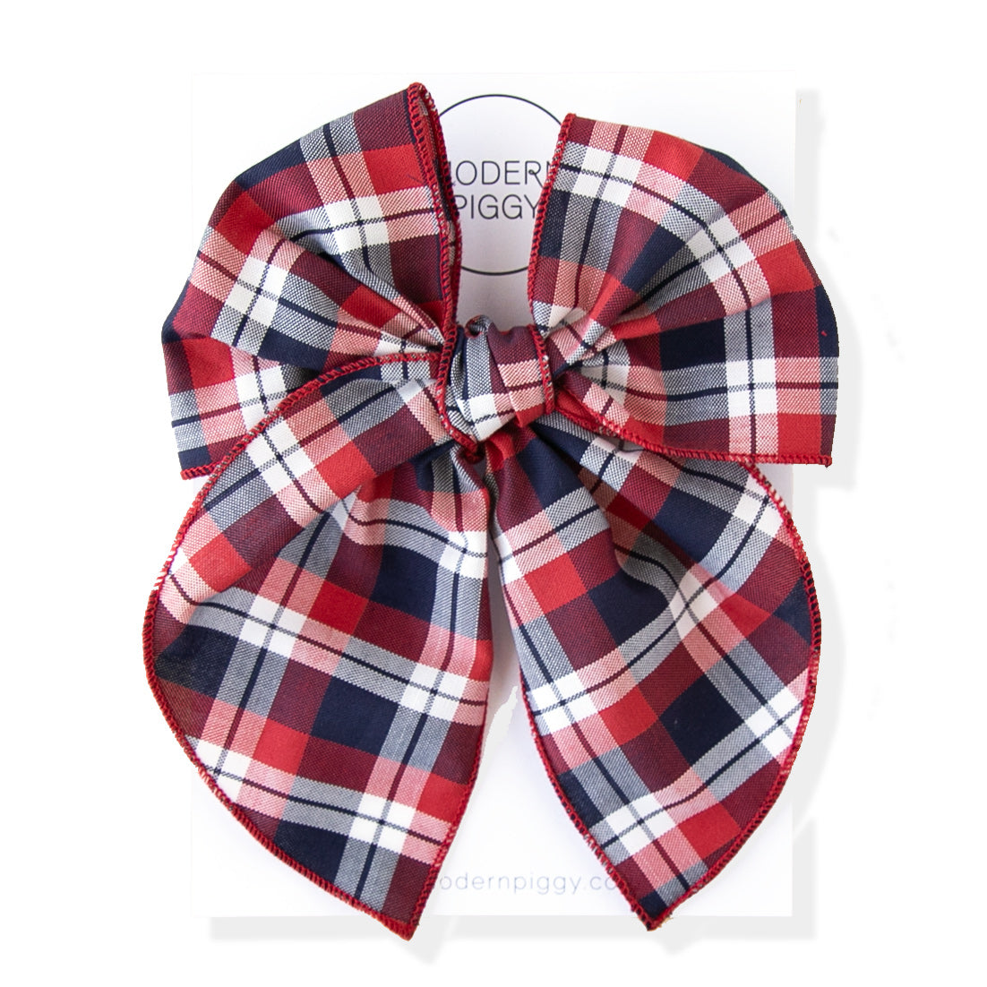 Patriotic Plaid | Party Bow