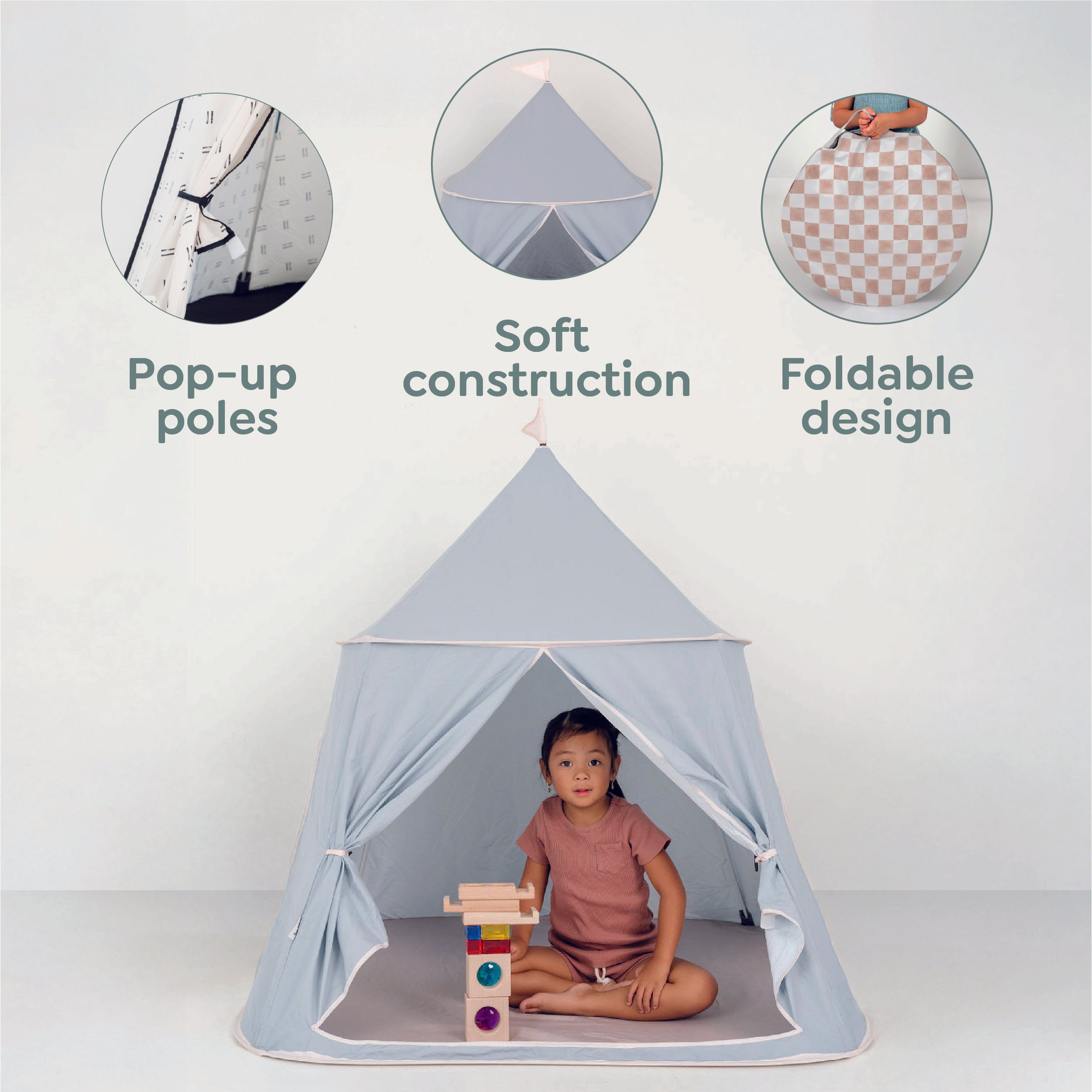 Bold Stripe Play Tent
