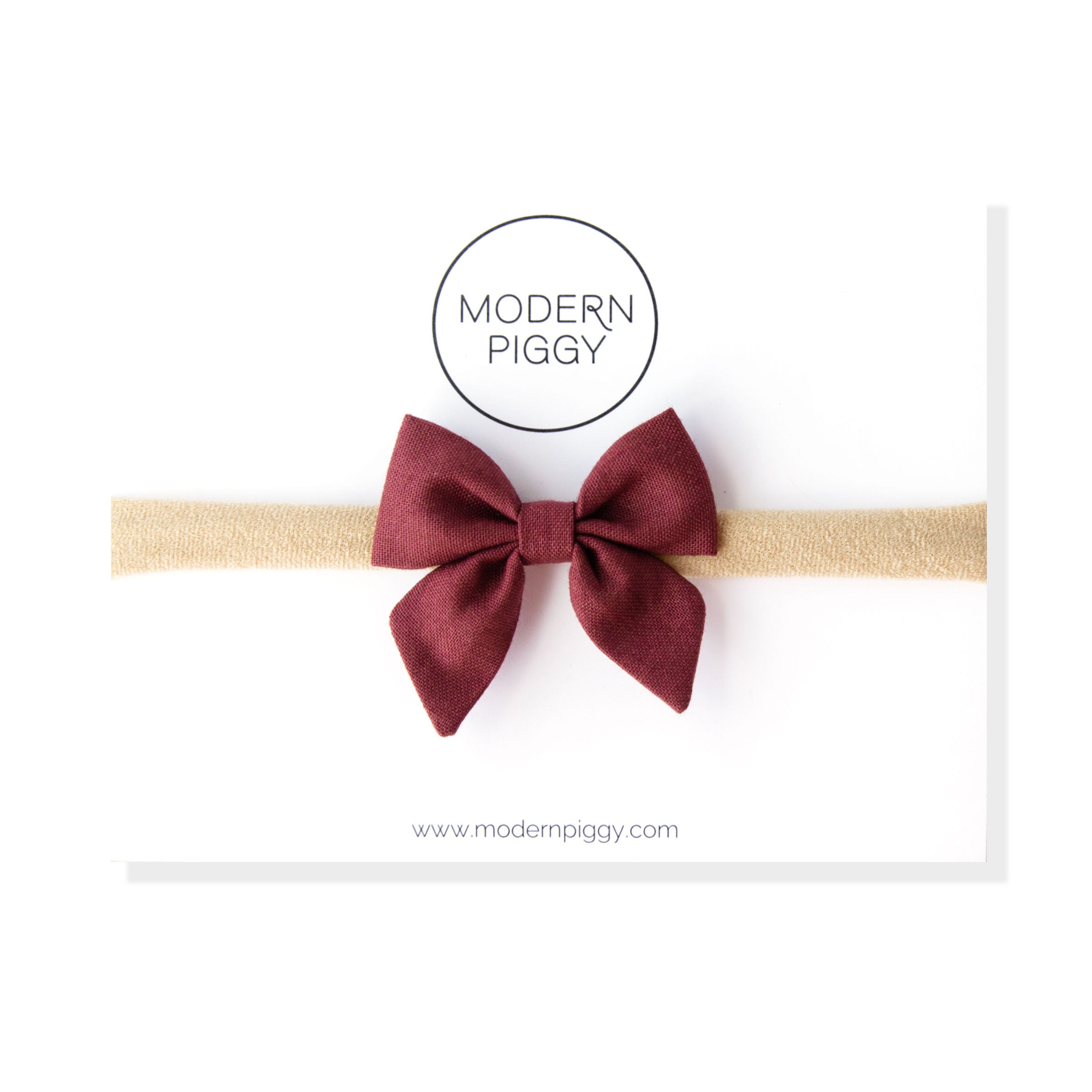 Garnet | Mini Piggy Bow