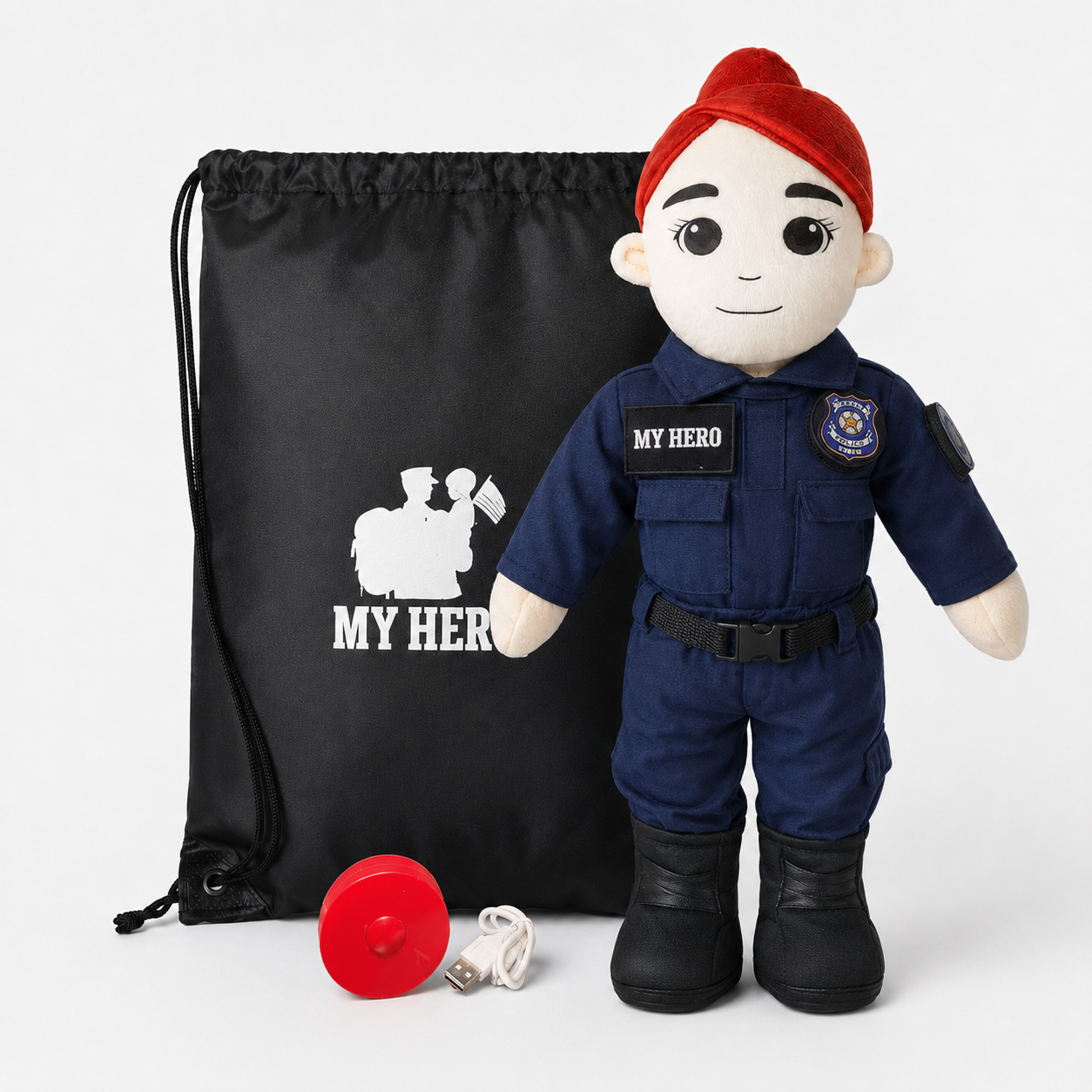 Police Doll | Police Officer Doll & Recordable Plush