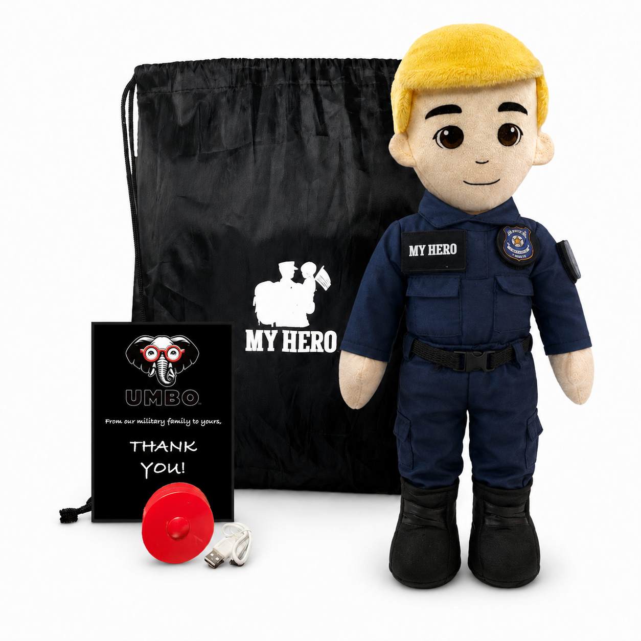 Police Doll | Police Officer Doll & Recordable Plush