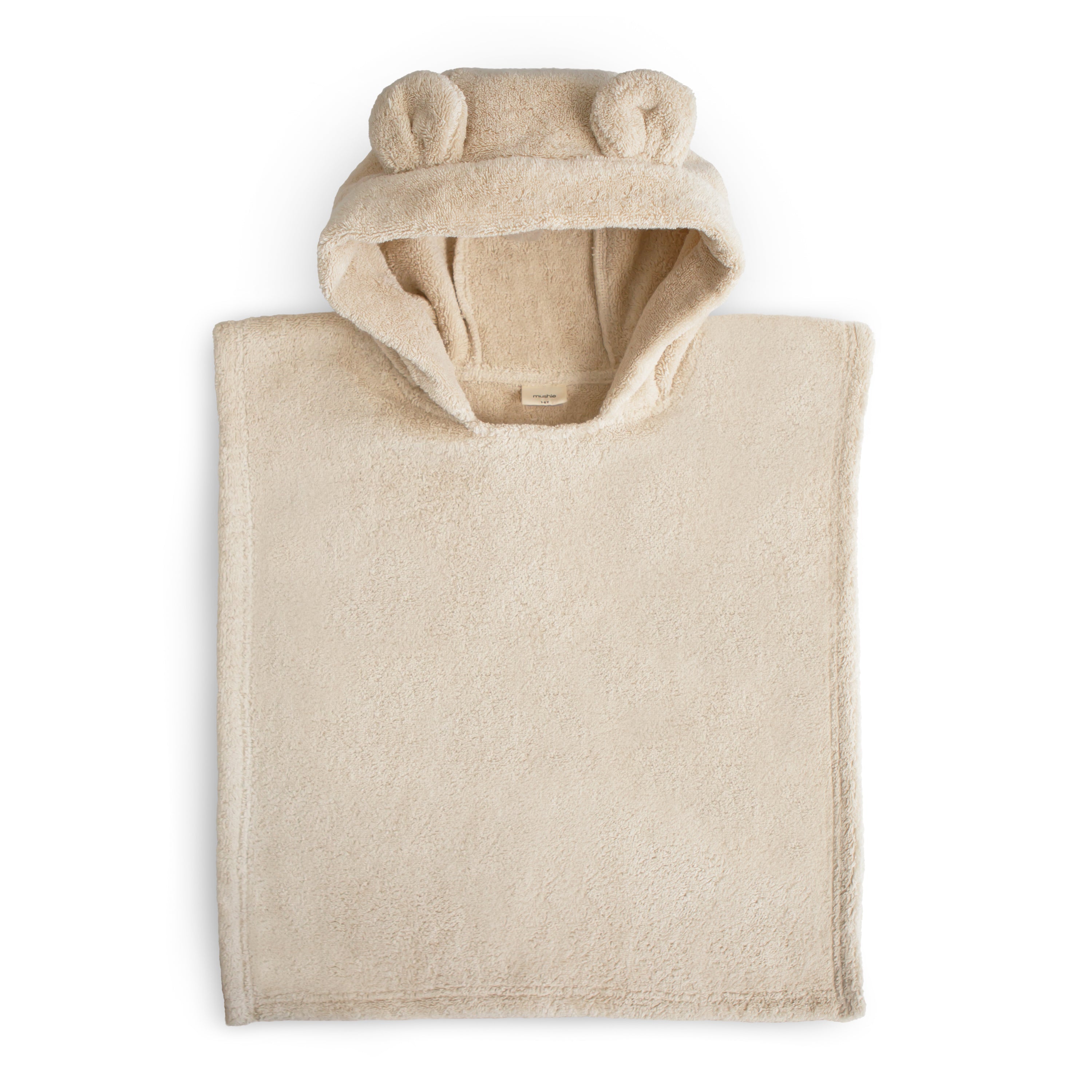 Bear Poncho Towel Hooded Towel Mushie Fog  