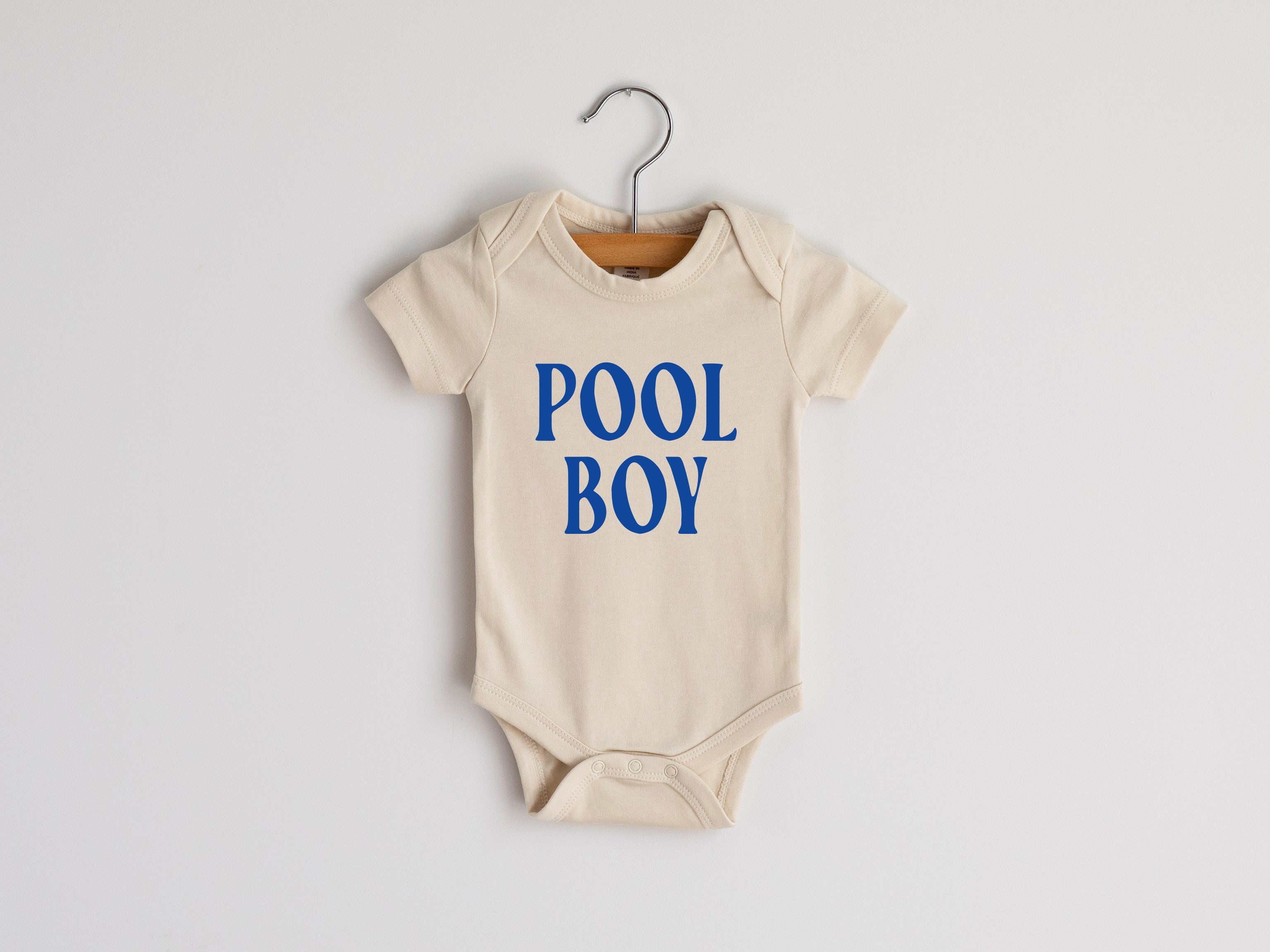 Pool Boy Modern Organic Cotton Baby Bodysuit