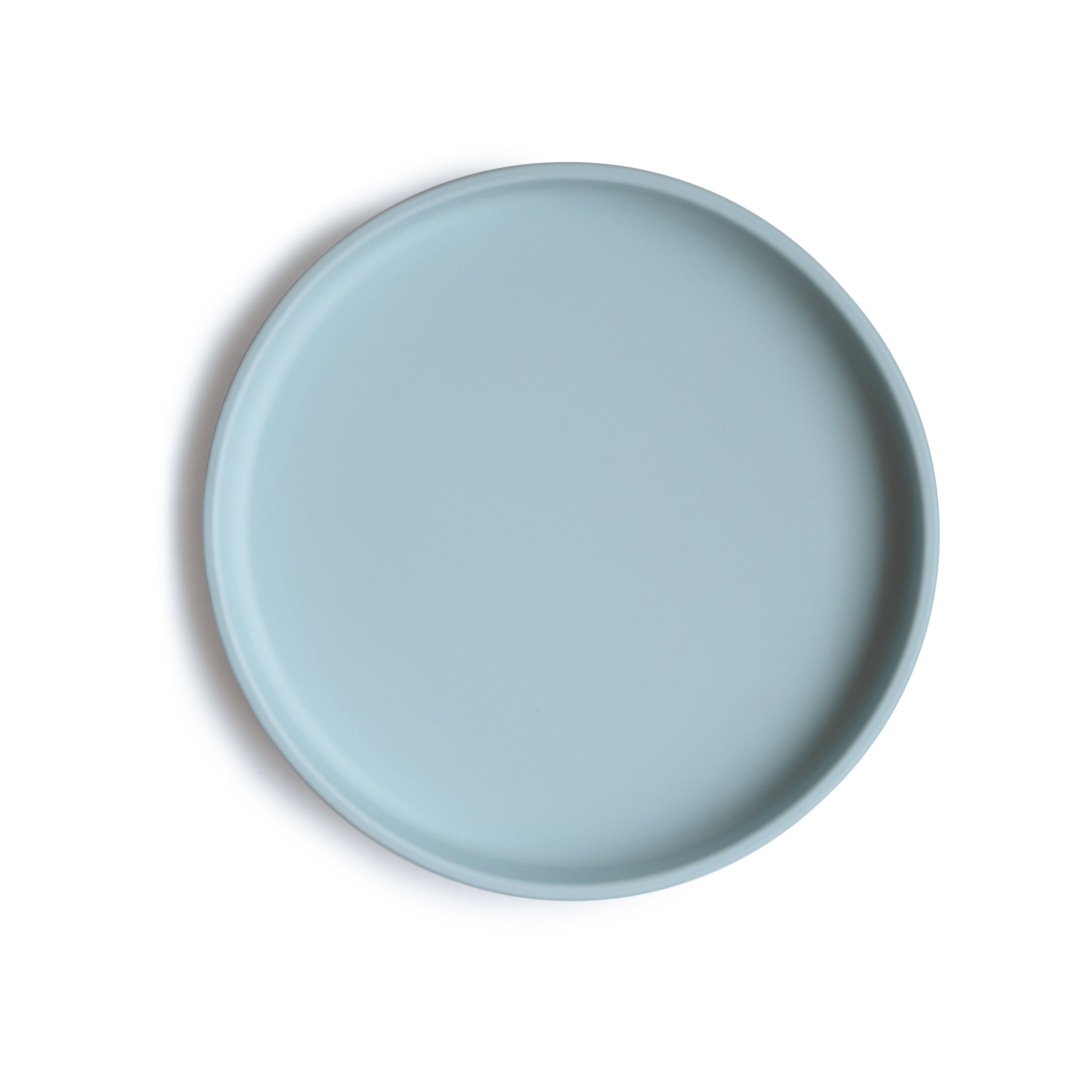 Classic Silicone Suction Plate silicone tableware Mushie Powder Blue  