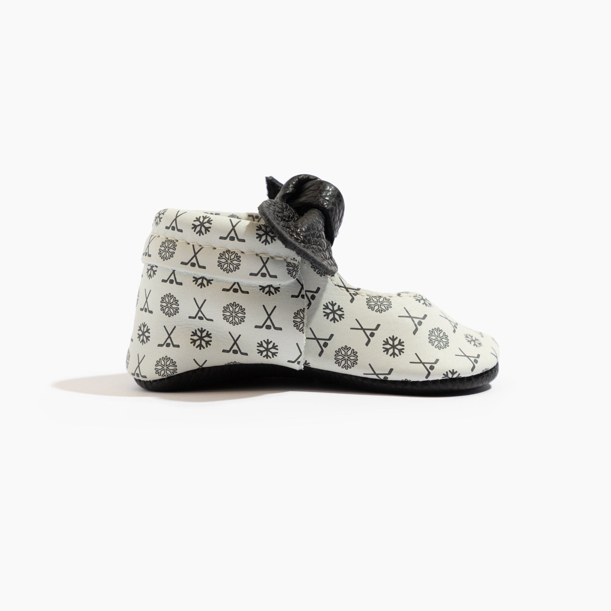 Power Play Knotted Bow Baby Shoe