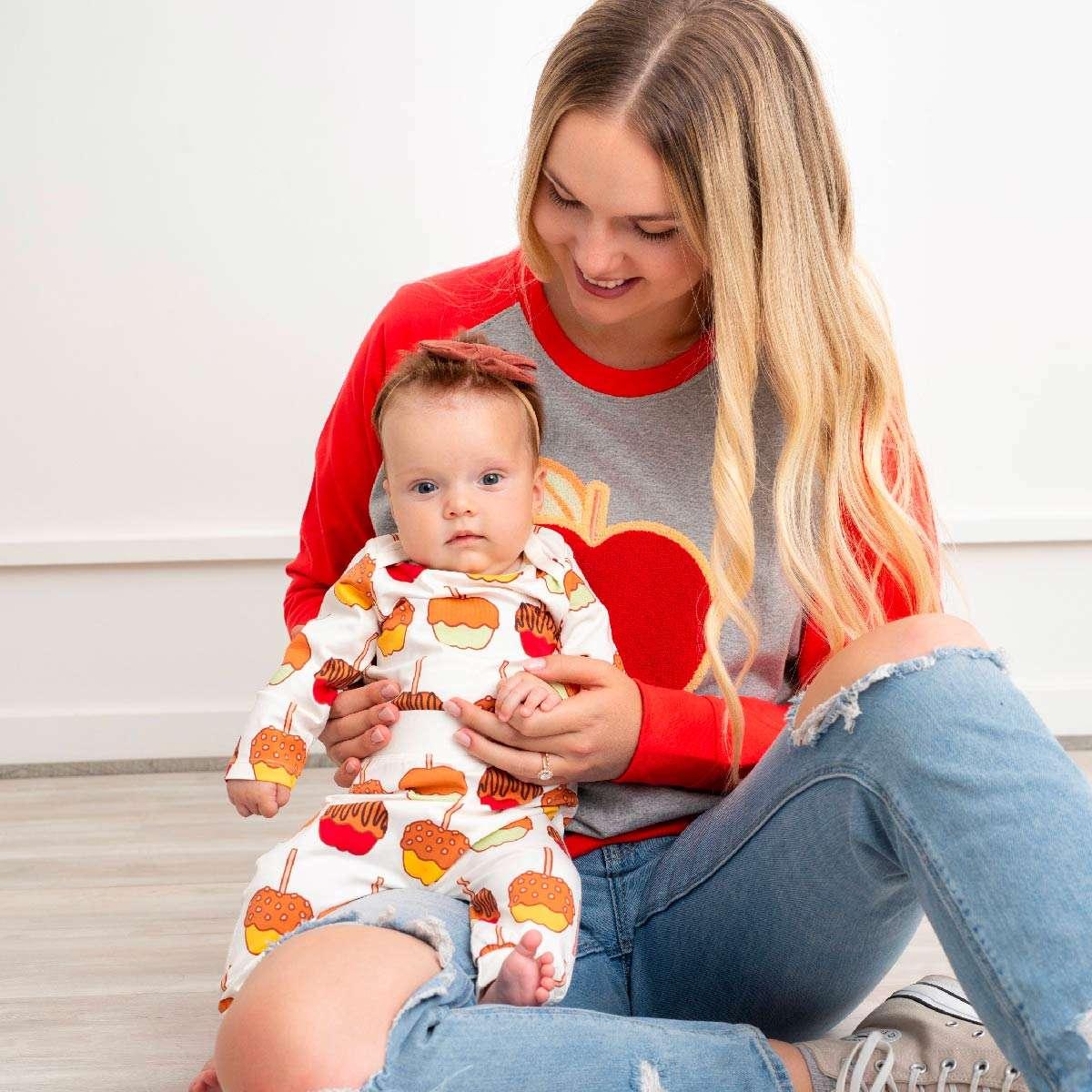 Adult Embroidered Crewneck Sweatshirt - Fall Apples