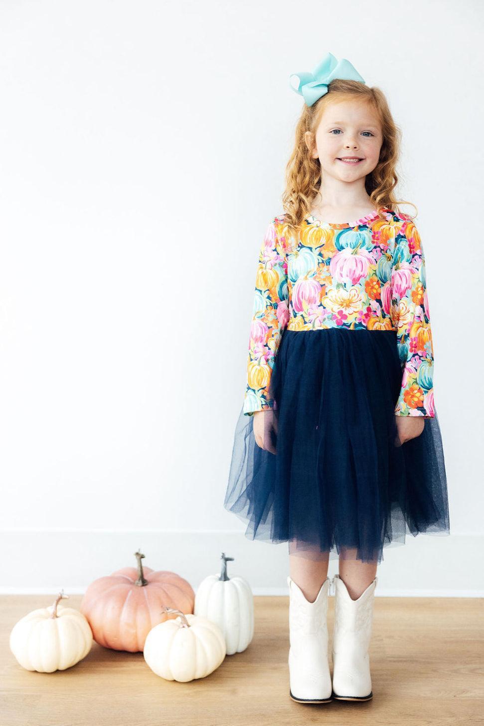 Preppy Patch L/S Tutu Dress