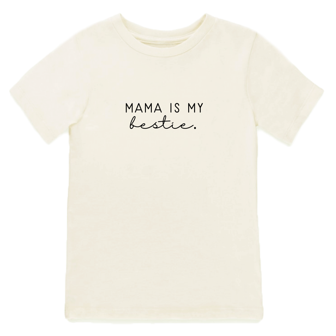 Mama Is My Bestie - Organic Cotton Kids Graphic Tee