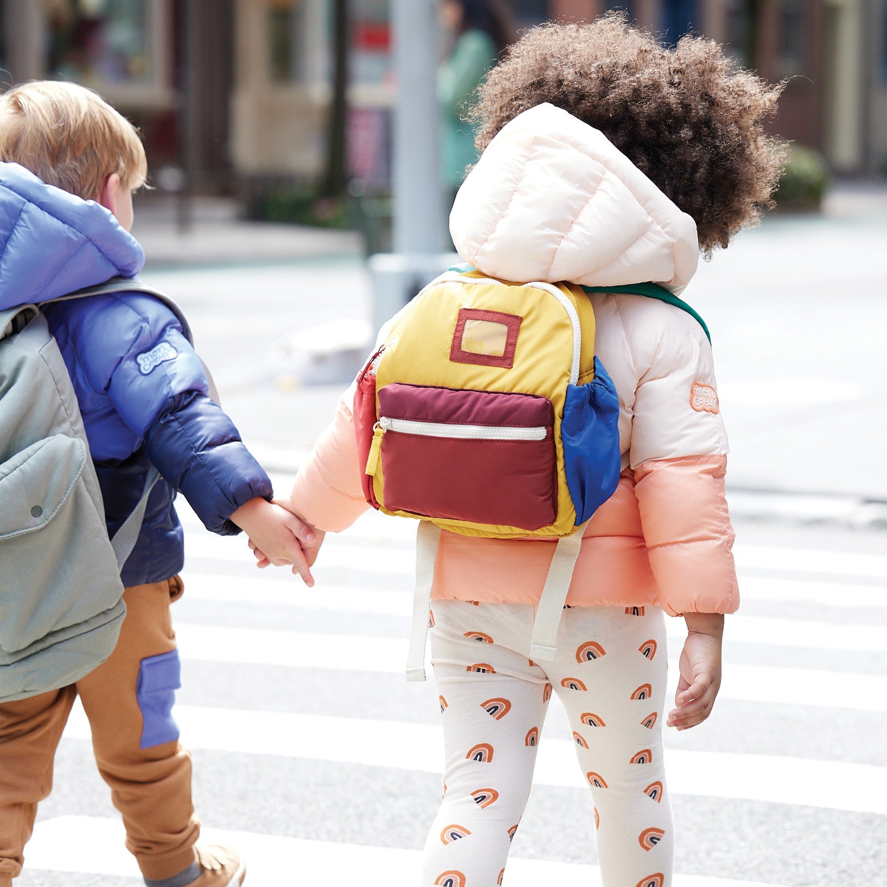 Colorblock Kid Puffer Jacket Jackets Mon Coeur   