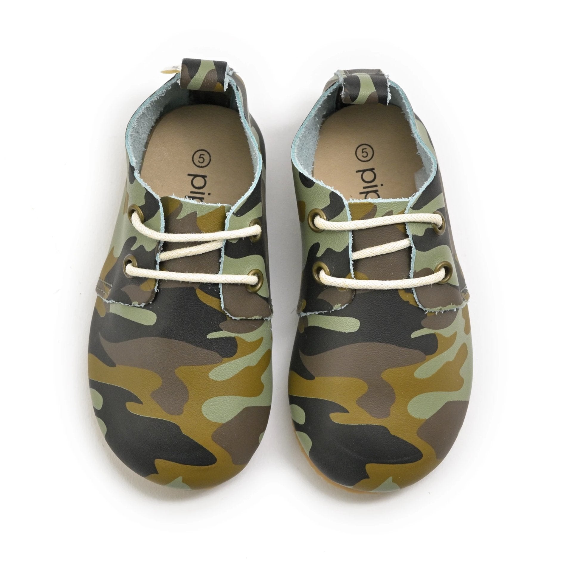 Camo - Low Top Oxfords - Hard Sole