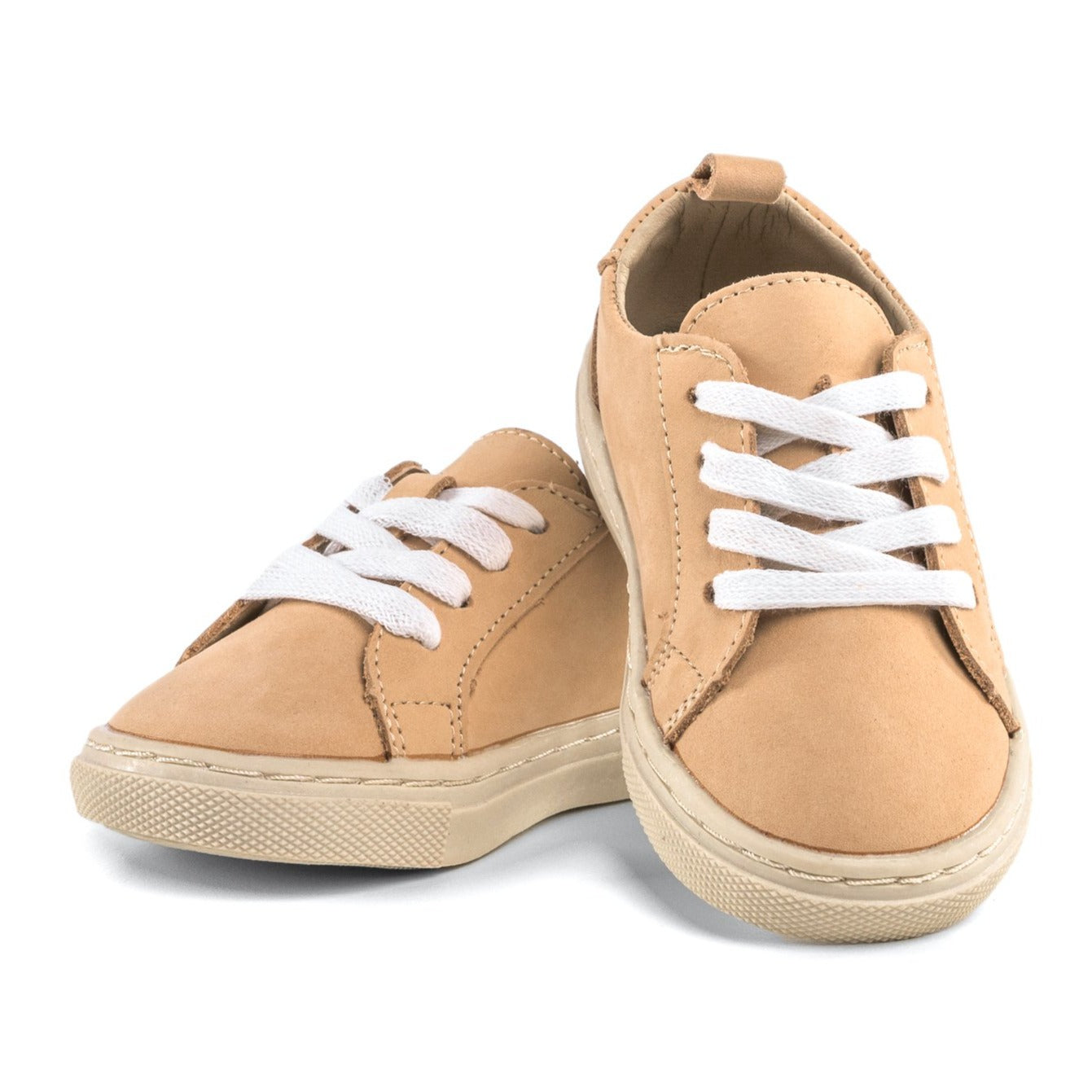 Tan Nubuck - Low Top Sneakers