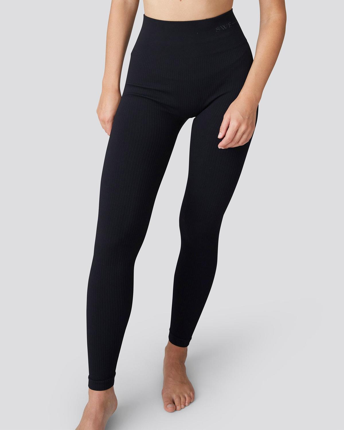 Tyra Rib Leggings - Black