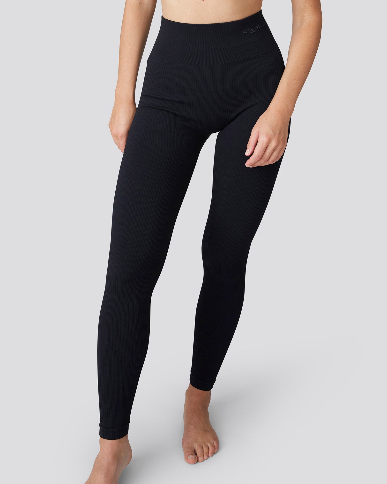 Tyra Rib Leggings - Black