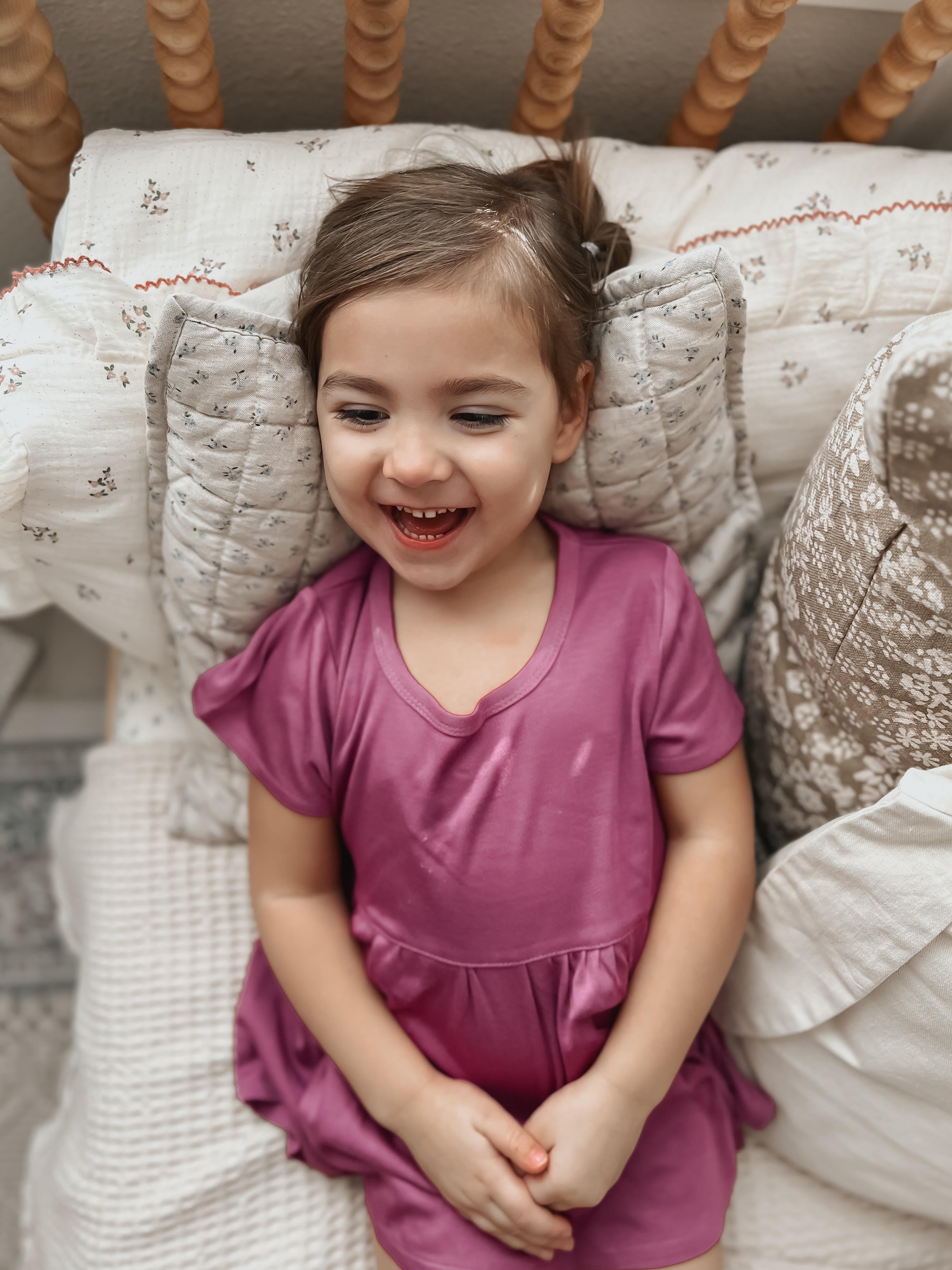 Bamboo Blend Dress - Raspberry