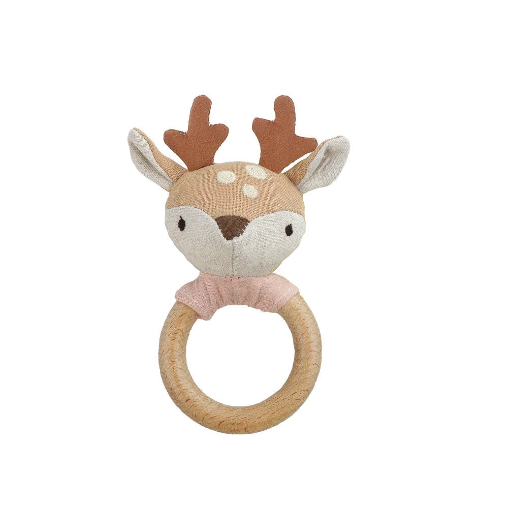 Fawn Wood Rattle