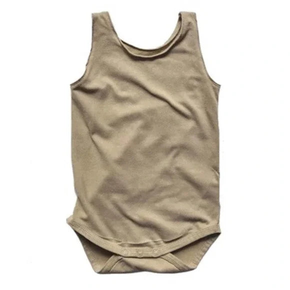 The Sleeveless Onesie - Sand
