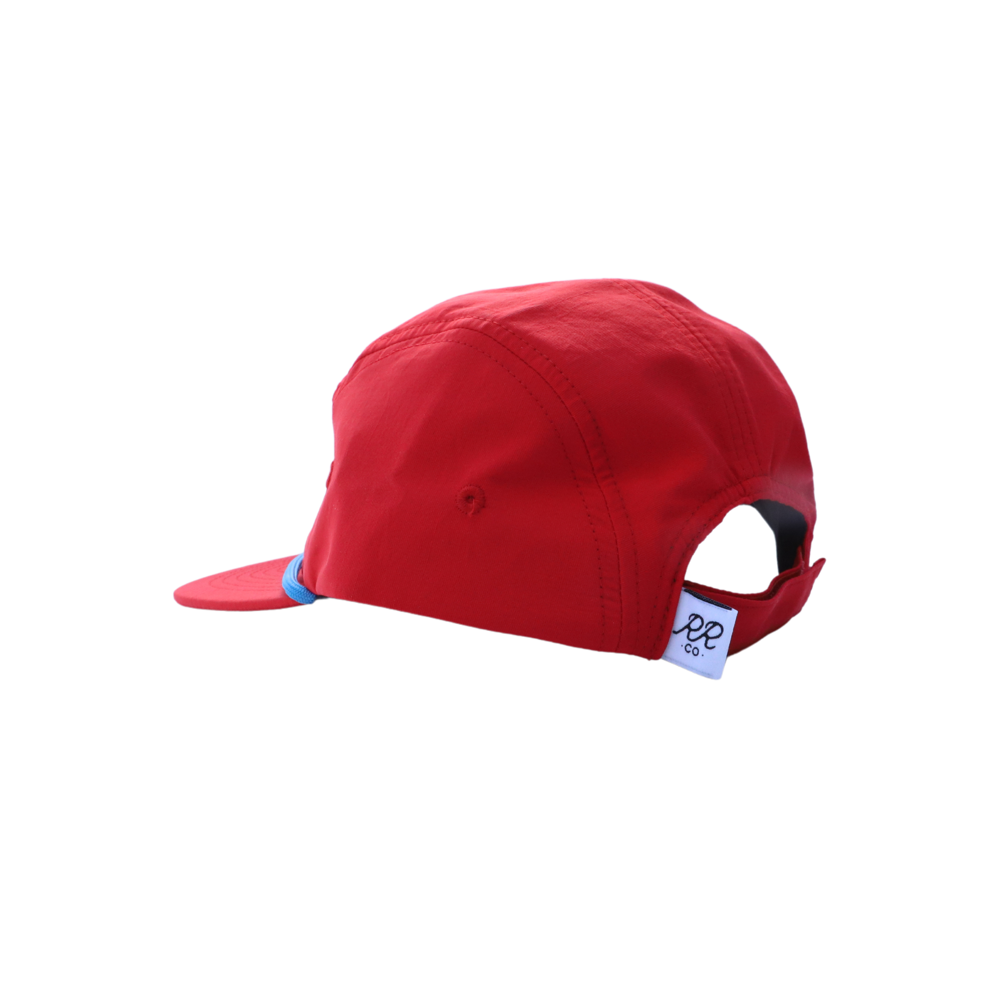 Nylon Five-Panel Hat in Red