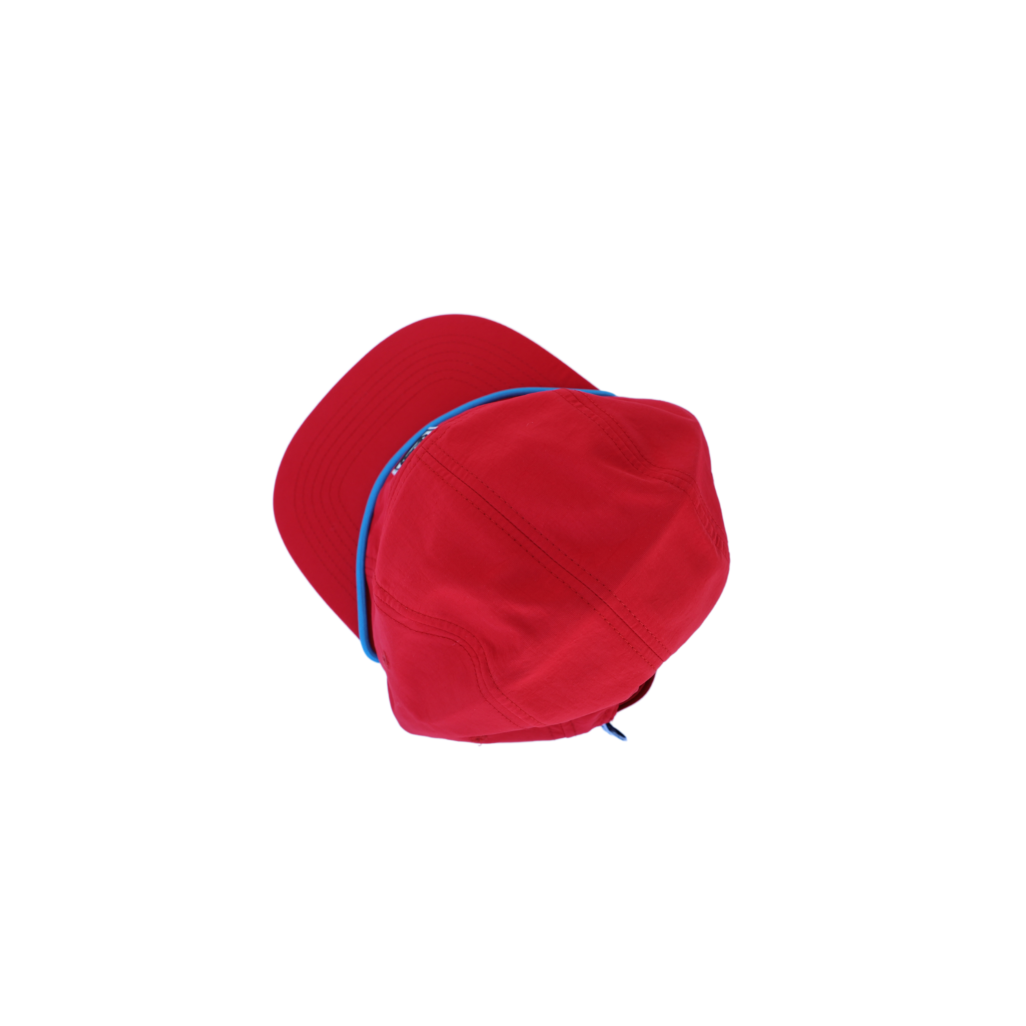 Nylon Five-Panel Hat in Red