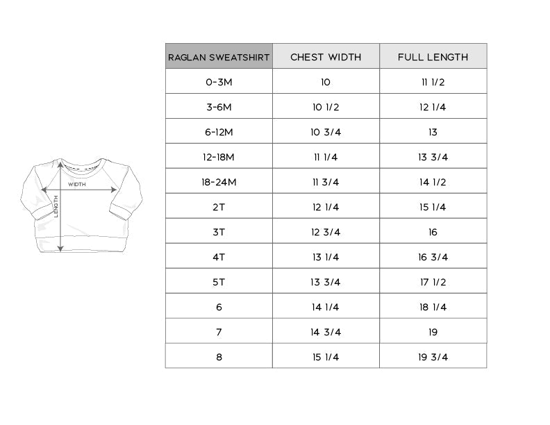 Girl's Raglan Sweatshirt