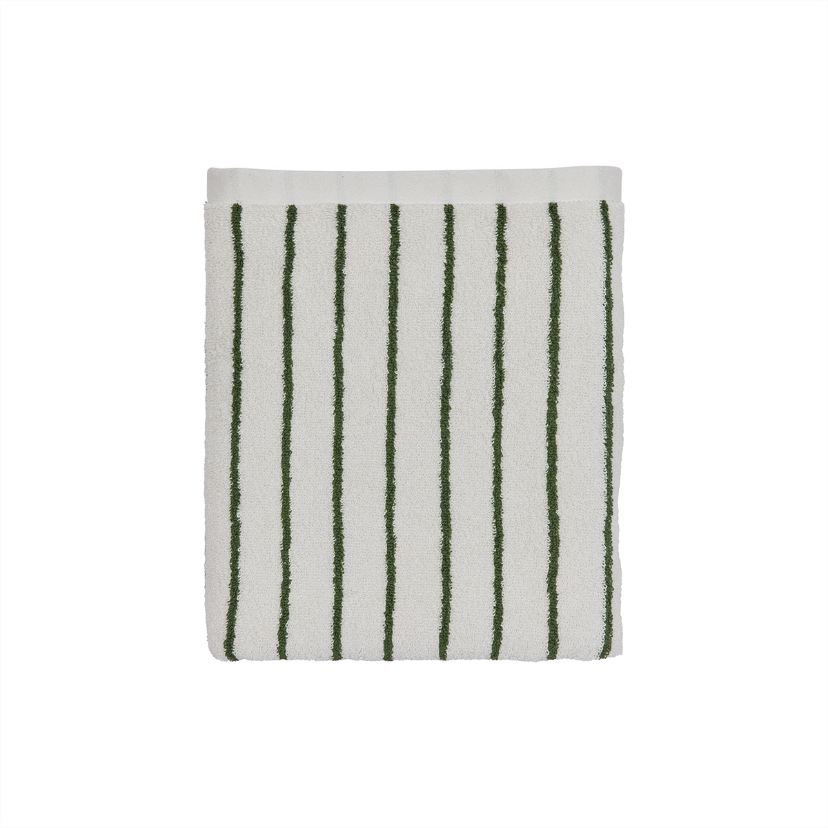 Raita Towel - Green/Offwhite