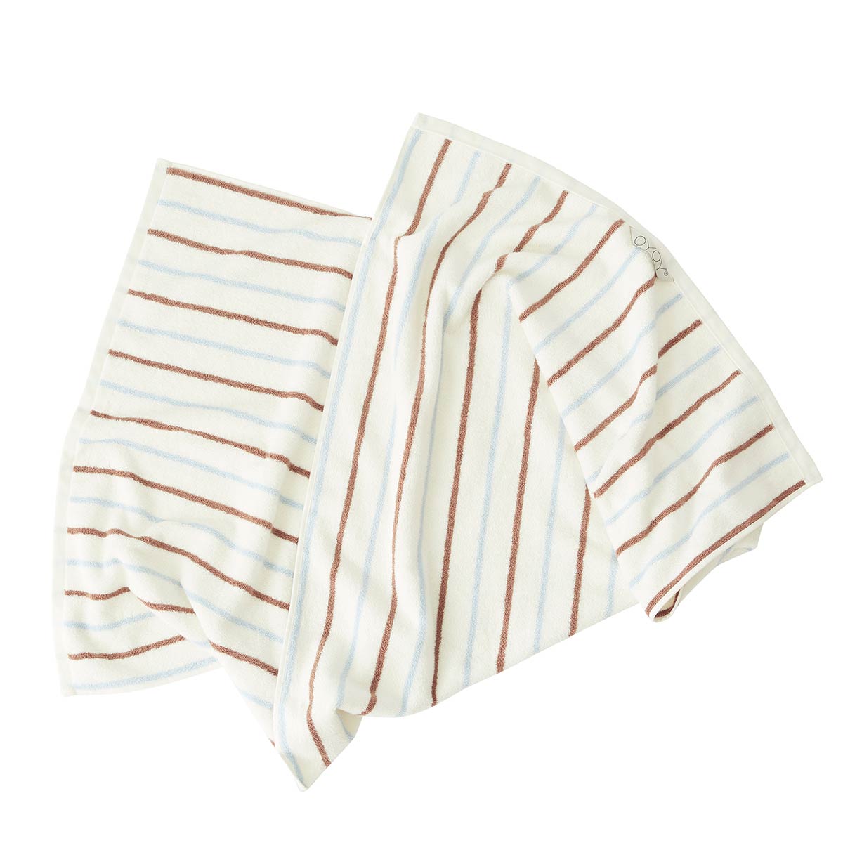 Raita Towel - Medium - Caramel / Ice Blue