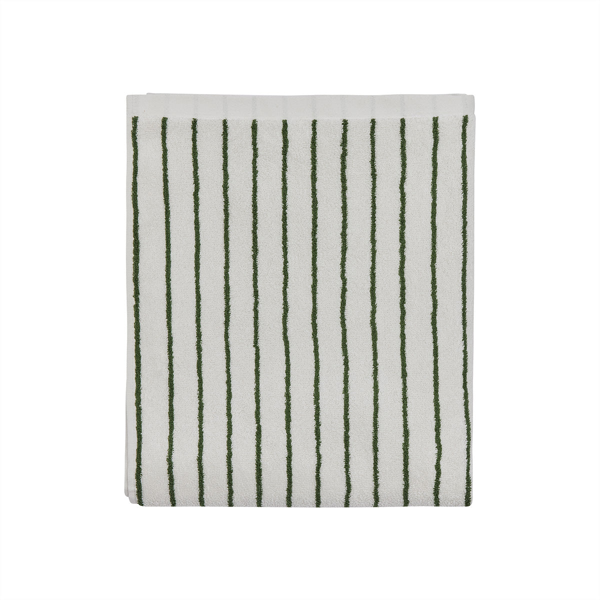 Raita Towel - Medium - Green/Offwhite
