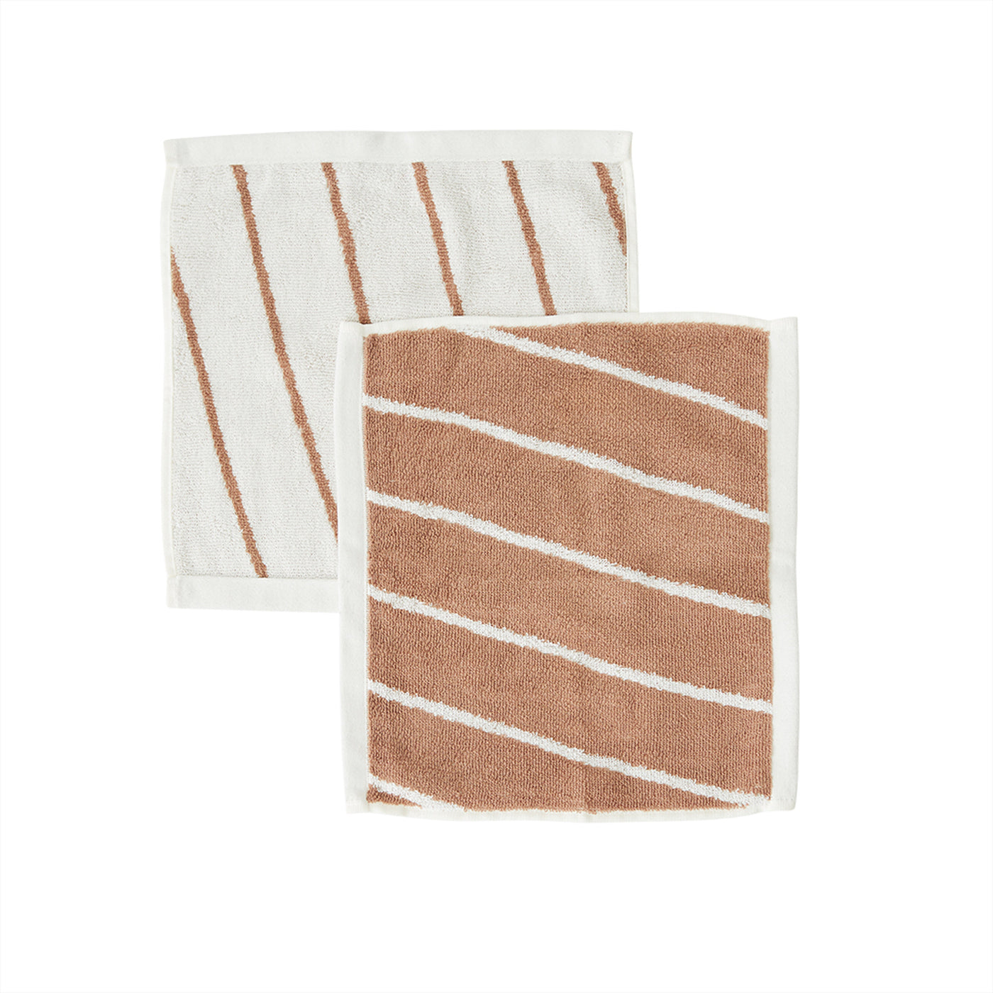 Raita Wash Cloth - Pack of 2 - Cloud / Caramel