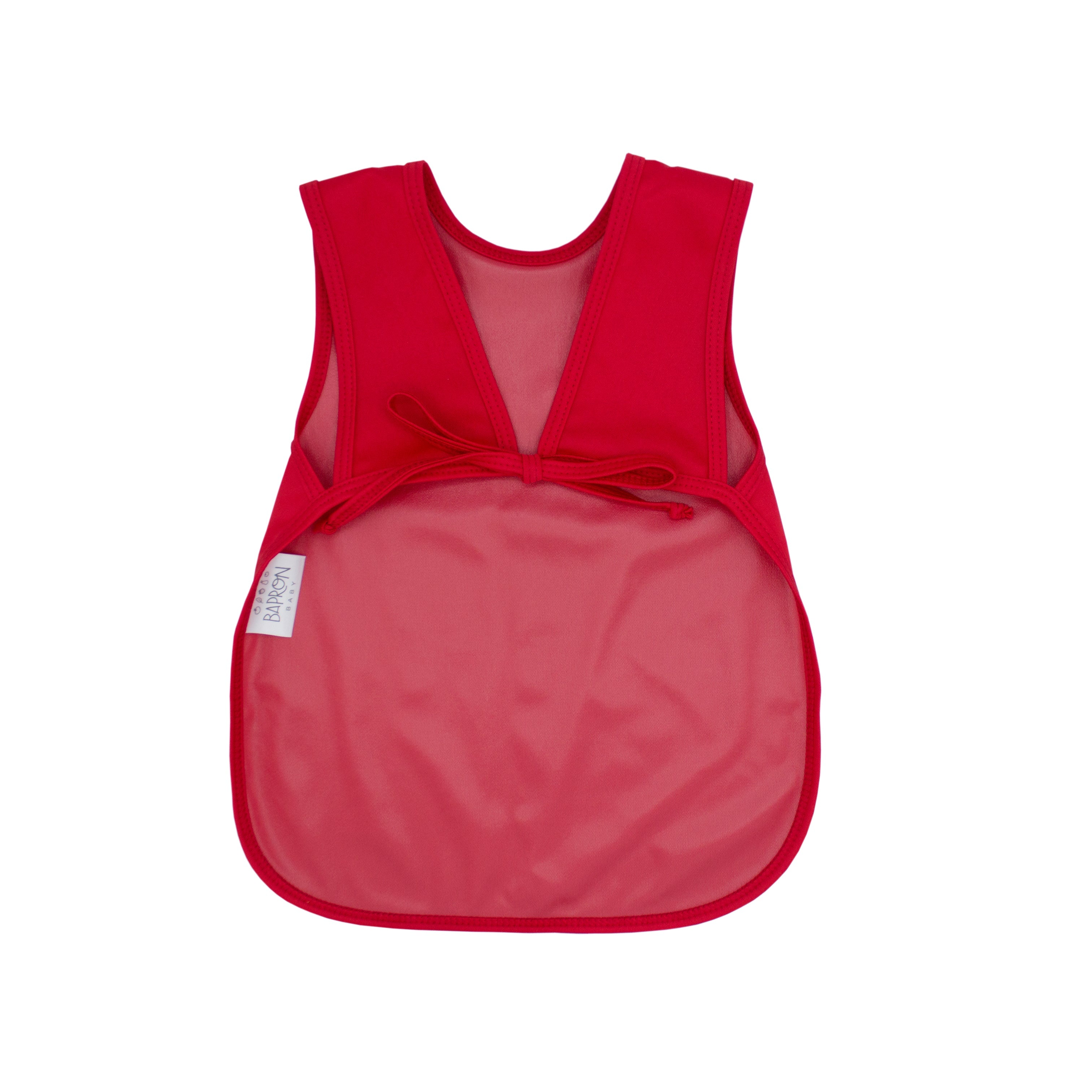 Solid Candy Apple Red Minimalist Bapron  BapronBaby   