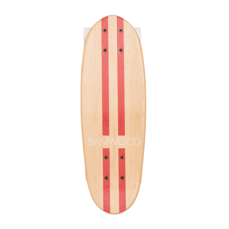 Red Vintage Skateboard Cruiser Banwood