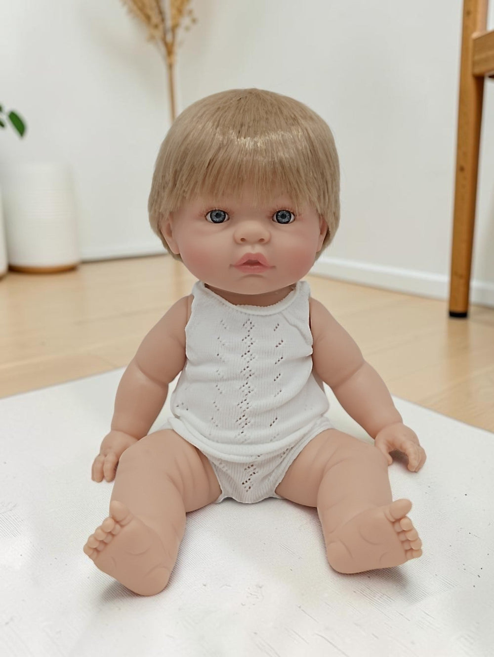Bebenita 14" Baby Boy Doll - Rhodes | Unscented & Fully Clothed