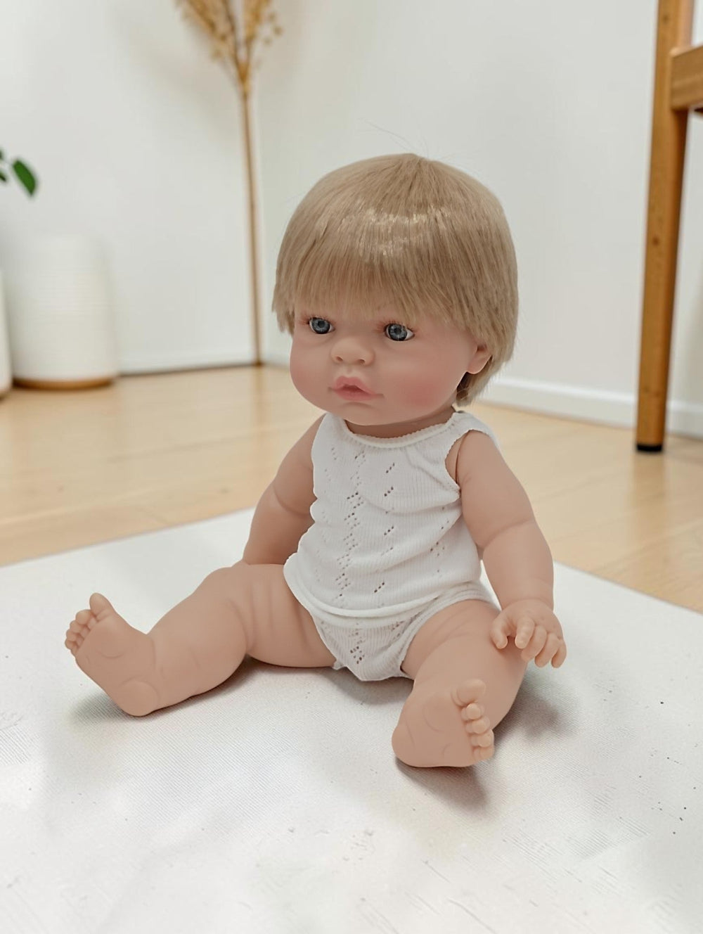 Bebenita 14" Baby Boy Doll - Rhodes | Unscented & Fully Clothed
