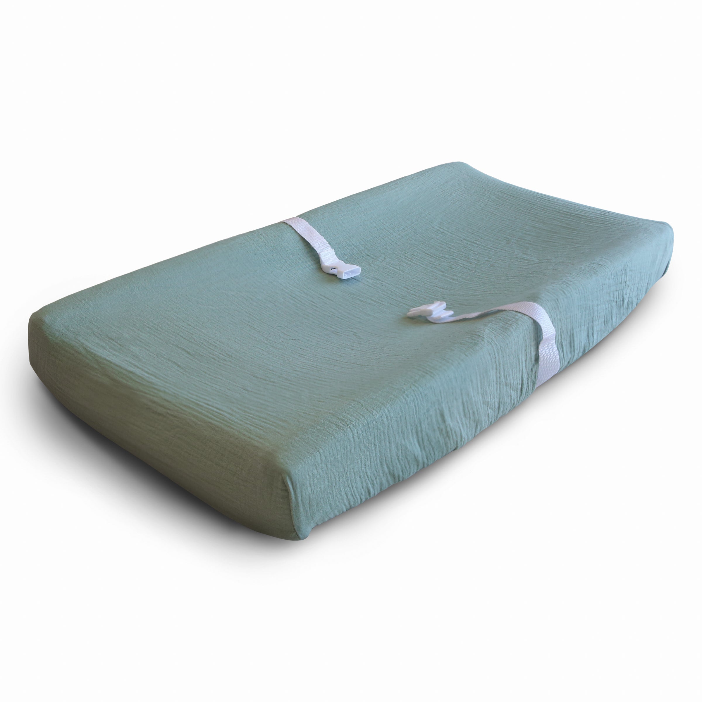 Extra Soft Muslin Changing Pad Cover Changing Pad Cover Mushie Roman Green  