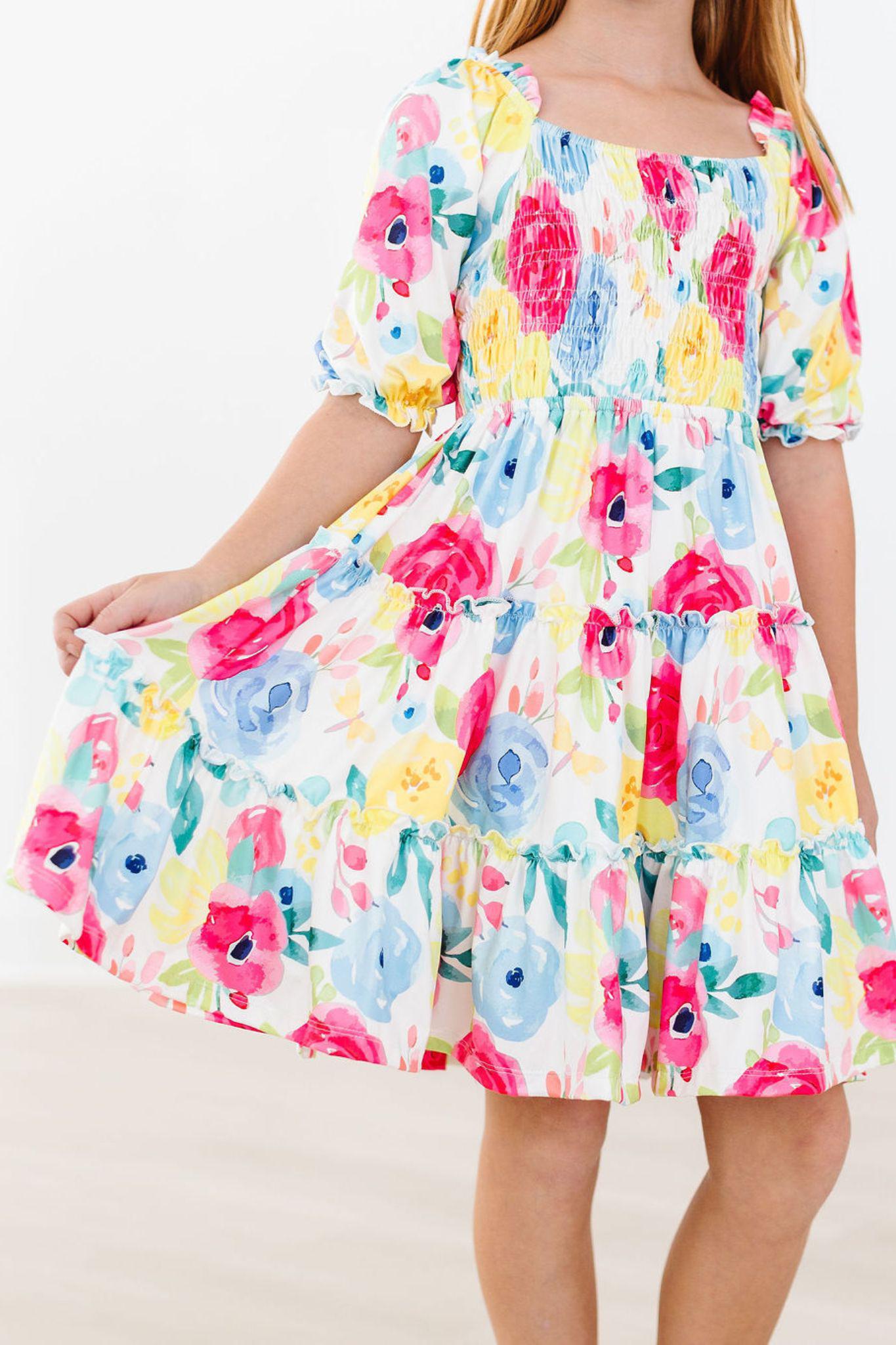 SALE Rosie Smocked Ruffle Dress