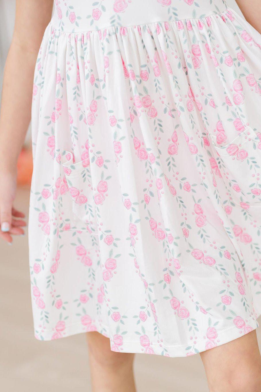 SALE Rosie Posie S/S Pocket Twirl Dress