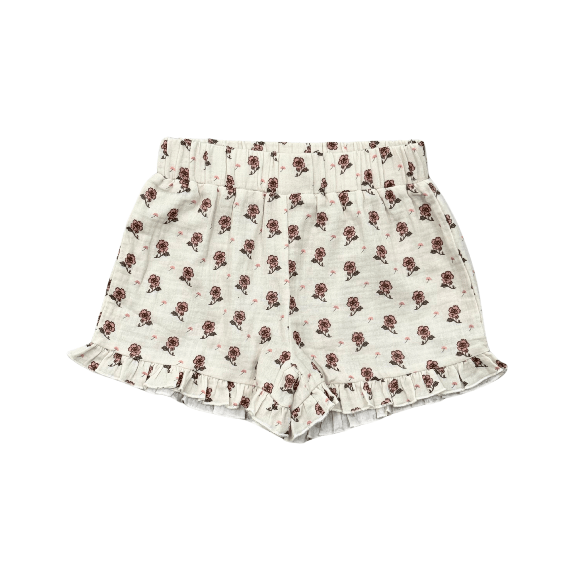 Ruffle Gauze Shorts