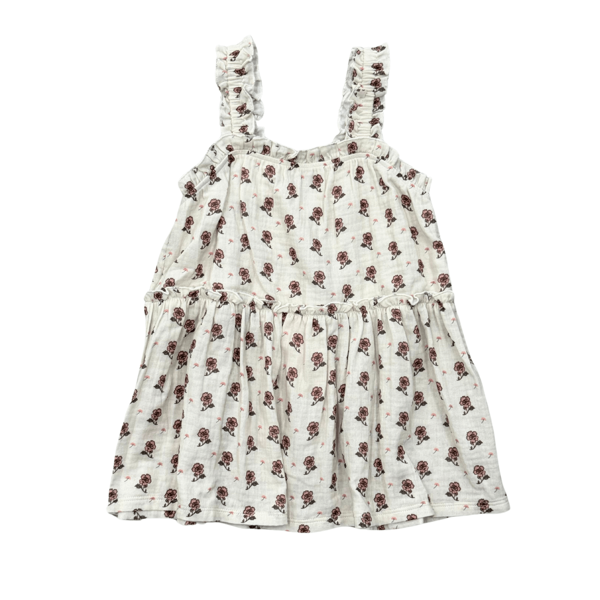 Ruffle Gauze Tank