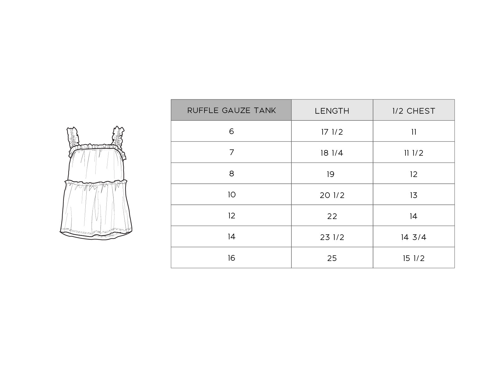 Ruffle Gauze Tank
