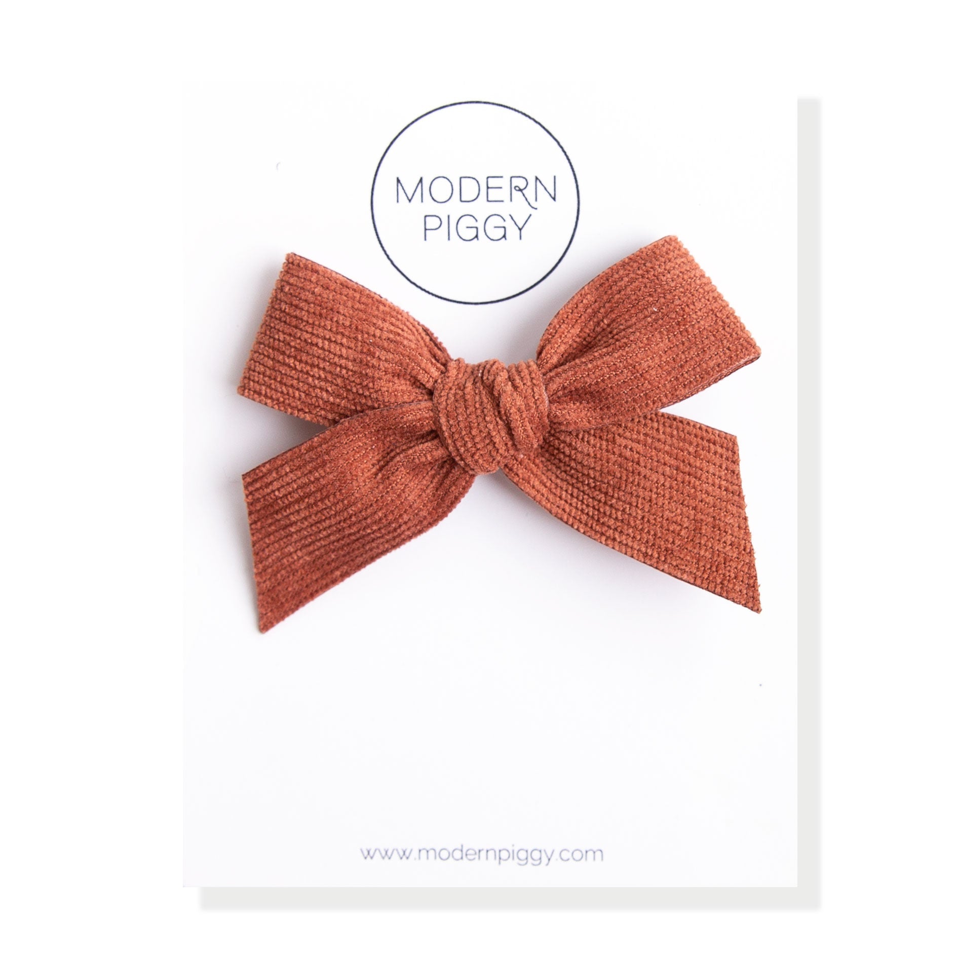 Rust | Corduroy Ribbon Bow