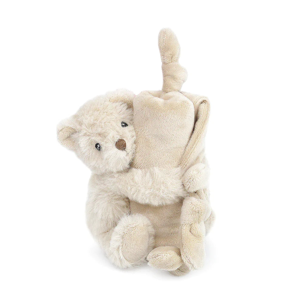 Huggie Bear  Knotted Security Blankie